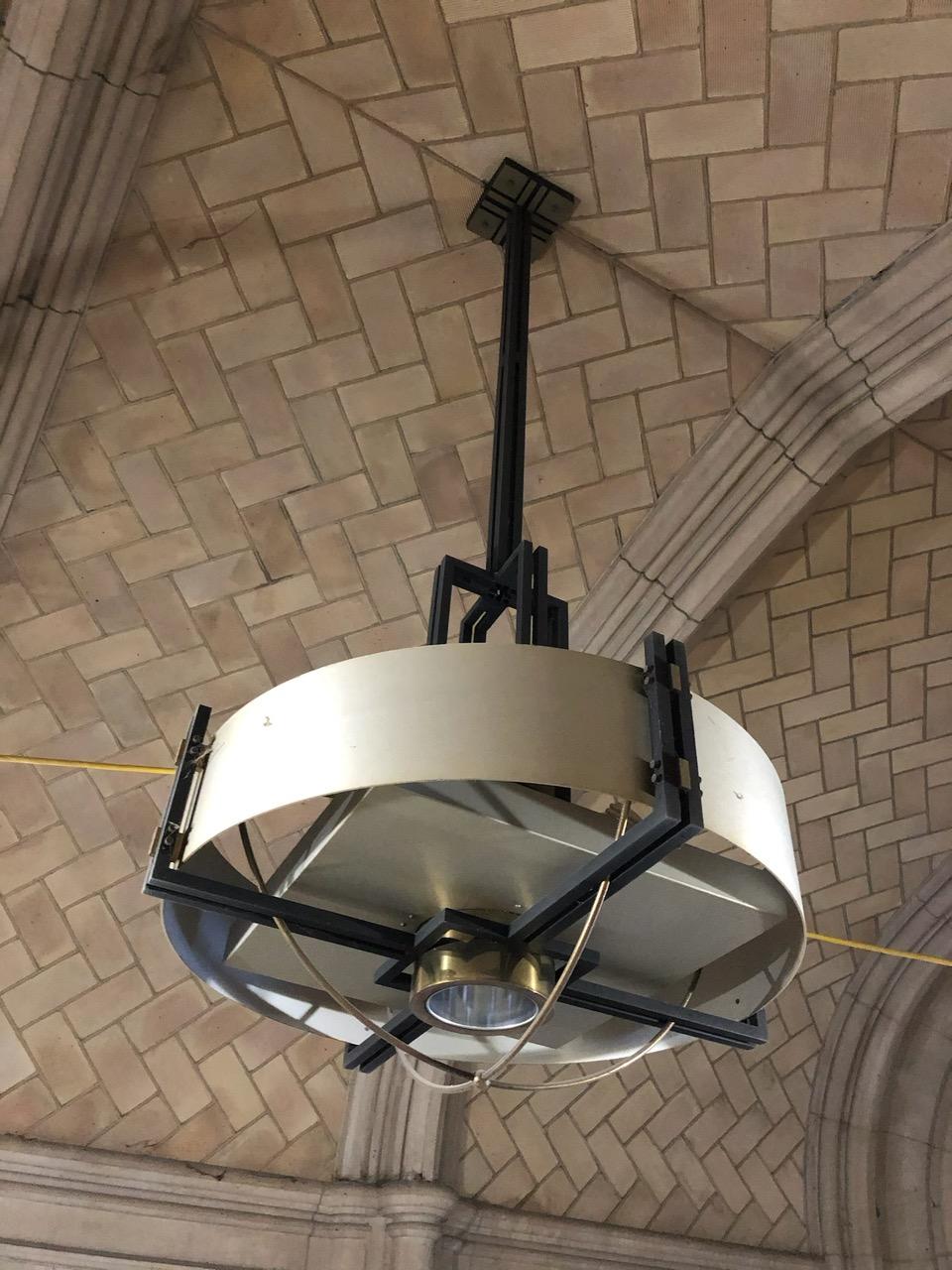 Mid-Century Modern Jetson Pendant Light Union Theological Seminary in NYC For Sale 3