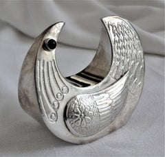 Mid-Century Modern Joaquin Taller Sterling Silver Figural Bird Sculpture