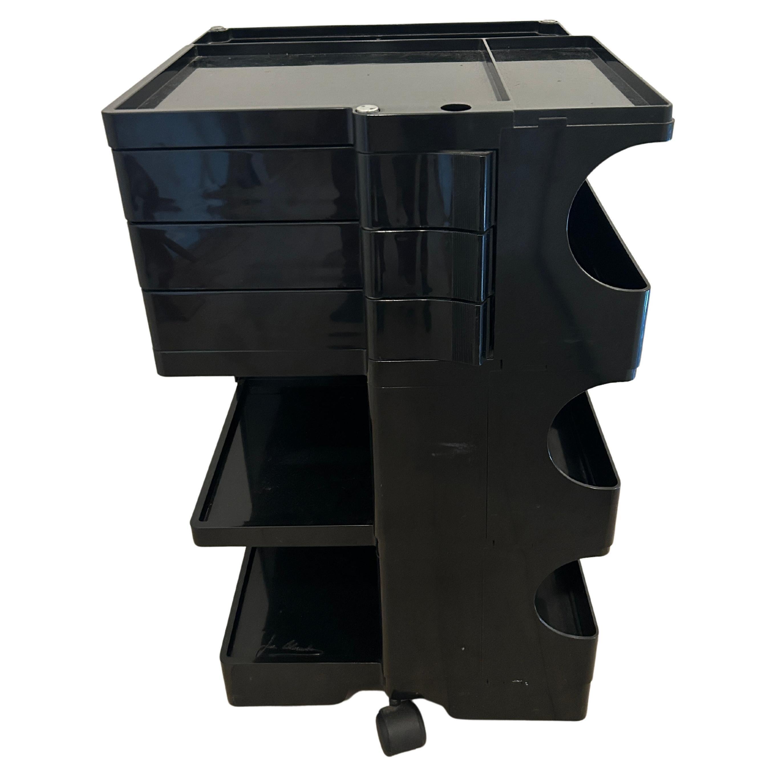 Mid Century Modern Joe Colombo Iconic Boby Trolley Cart 1970 Bieffeplast Italy Bon état - En vente à Brooklyn, NY