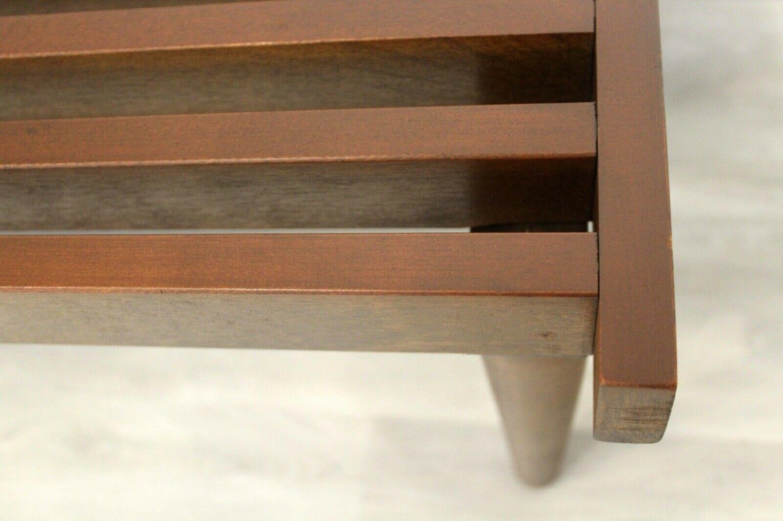 Mid-Century Modern John Keal for Brown Saltman Expandable Slat Bench In Good Condition In Keego Harbor, MI