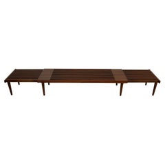 Mid-Century Modern John Keal for Brown Saltman Expandable Slat Bench