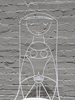 Mid Century Modern John Risley Steel Sculpture Chair