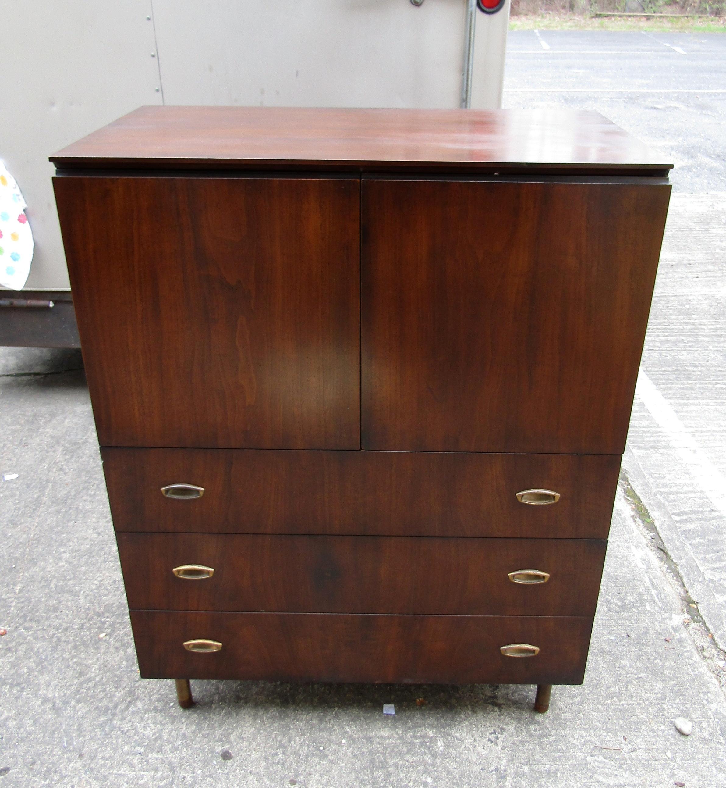 Wood Mid-Century Modern John Stuart Cabinet