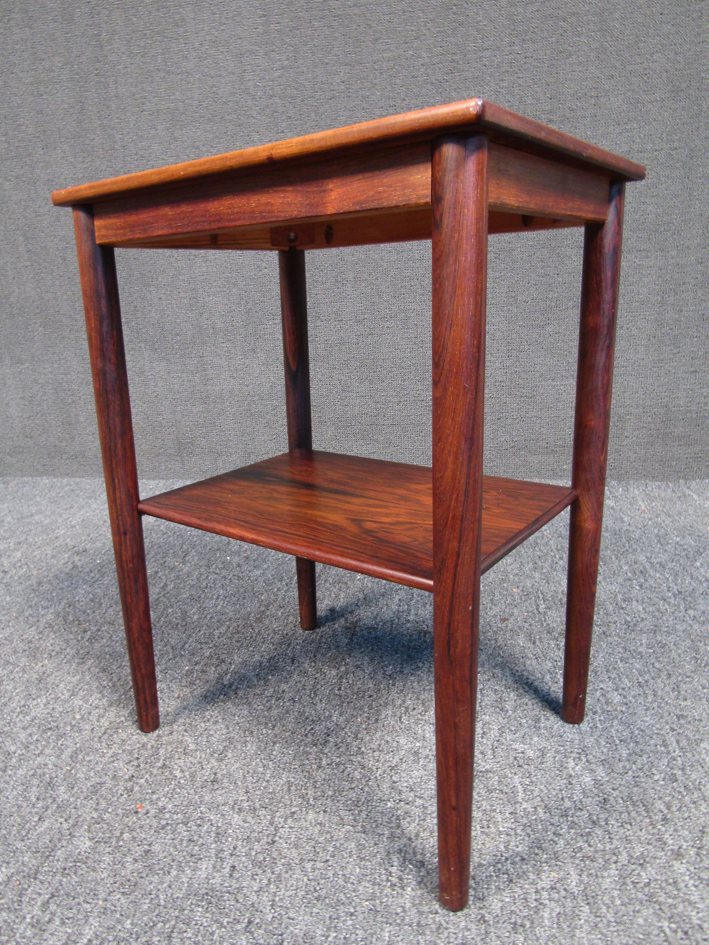 Mid-Century Modern John Stuart Rosewood End Table For Sale 5