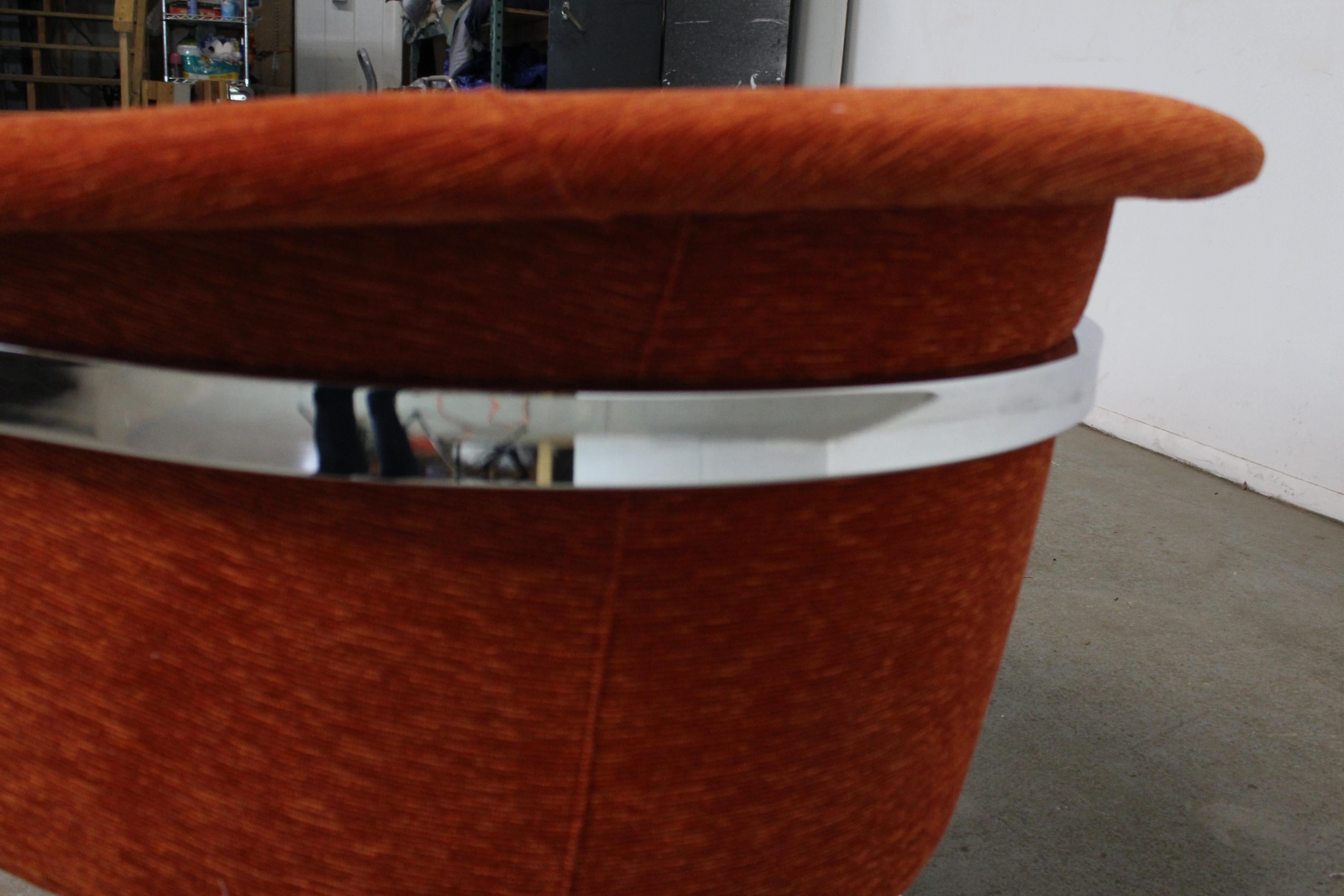 Paar Mid-Century Modern Craft Associates Chrome Barrel Back Club Chairs im Angebot 6