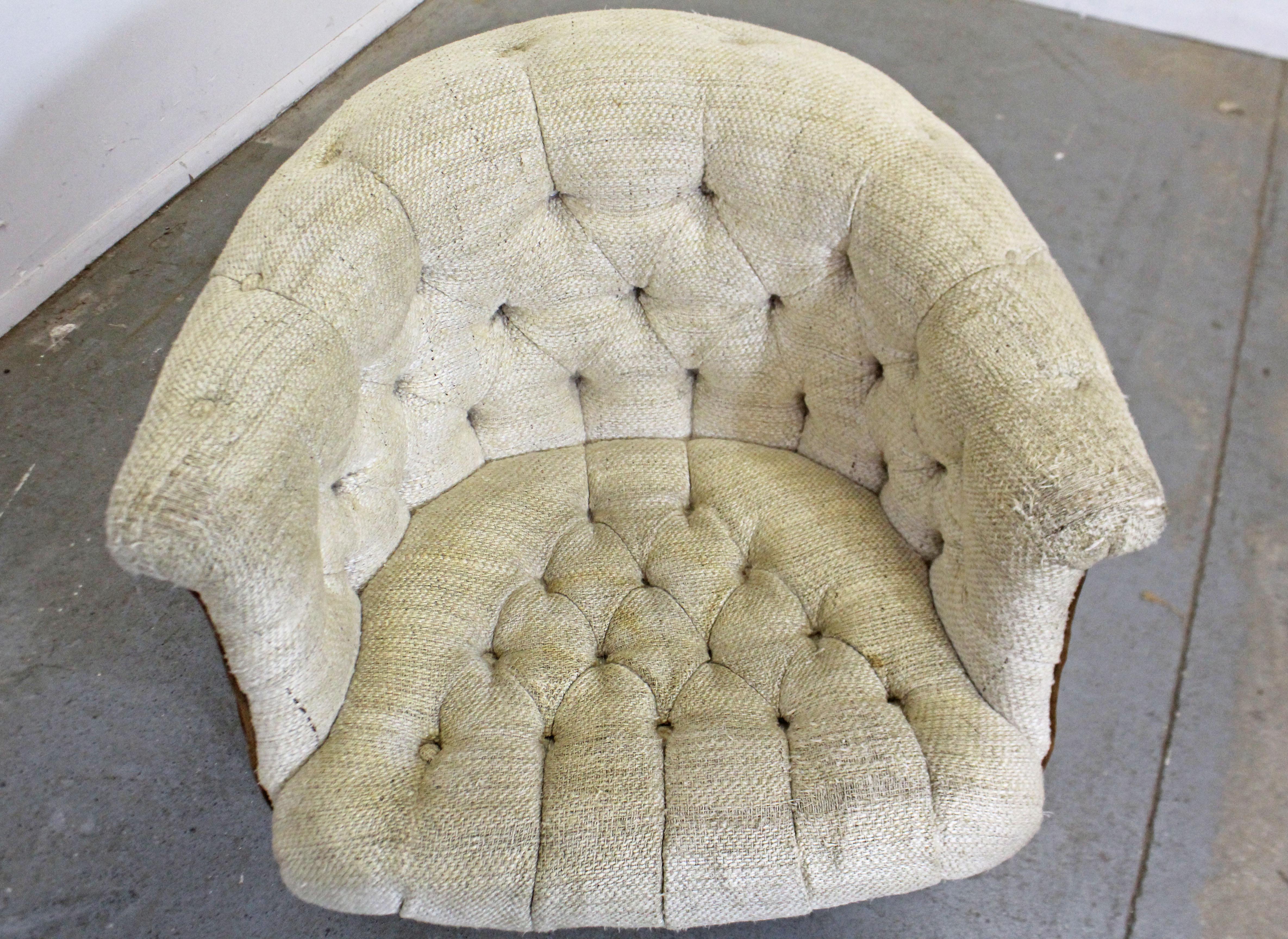 Mid-Century Modern John Stuart Tufted Steel Base Lounge Chair 3