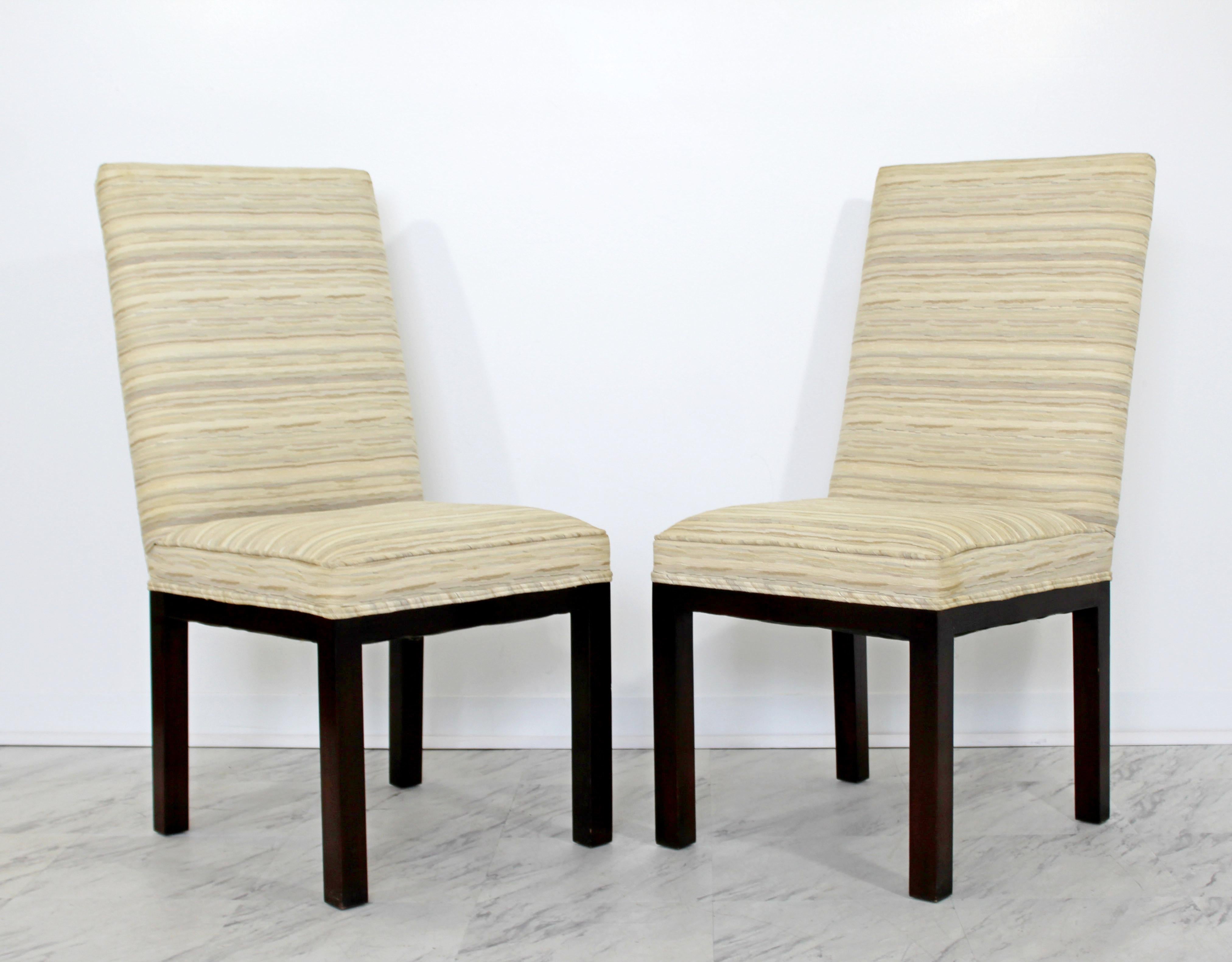 Mid-Century Modern John Widdicomb Burlwood Dining Table Chairs Credenza, 1950s 6