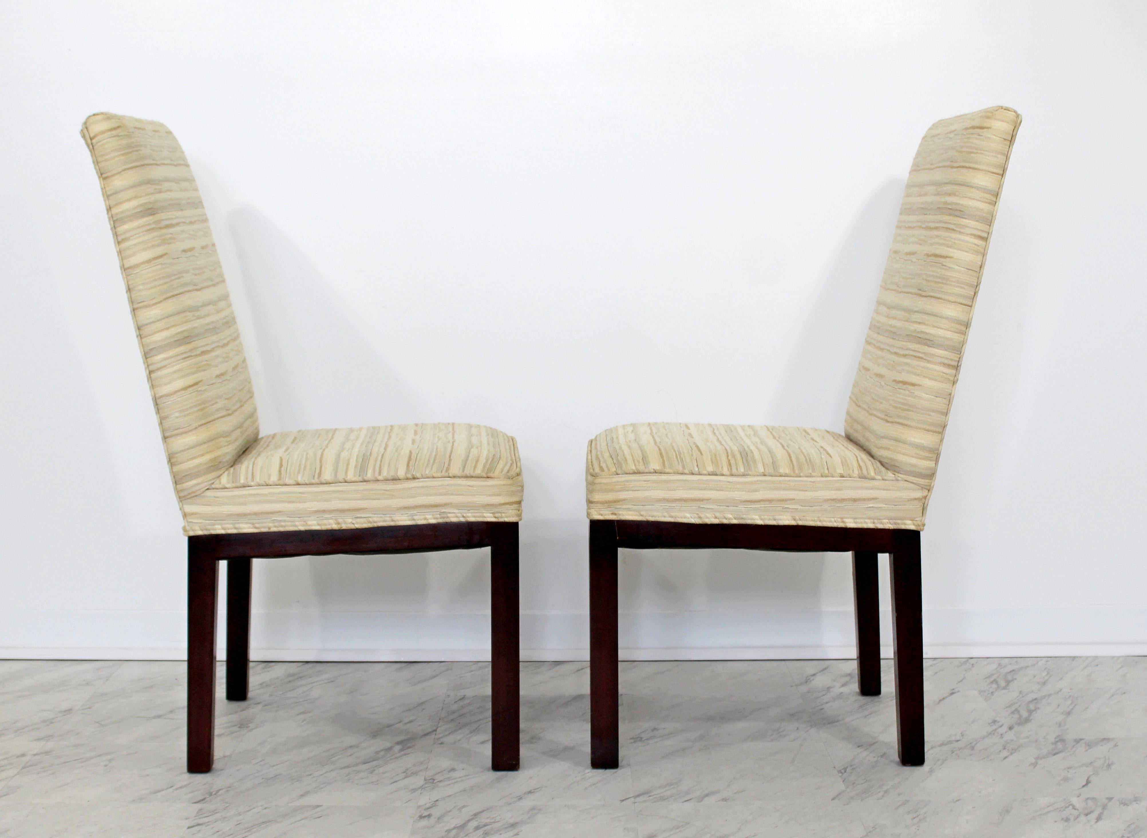 Mid-Century Modern John Widdicomb Burlwood Dining Table Chairs Credenza, 1950s 7