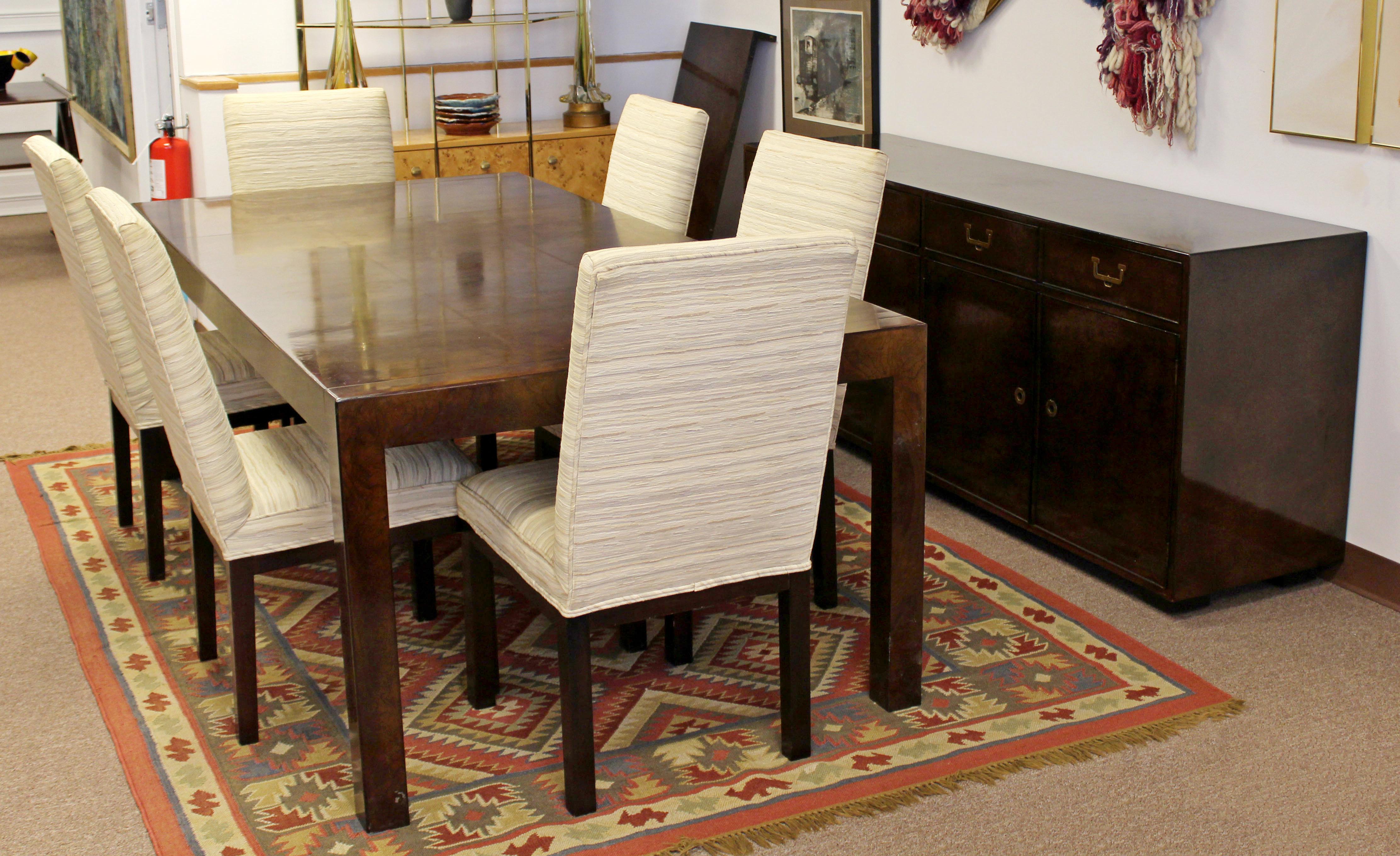 Mid-Century Modern John Widdicomb Set of 6 Parson Wood Dining Side Chairs, 1950s 5