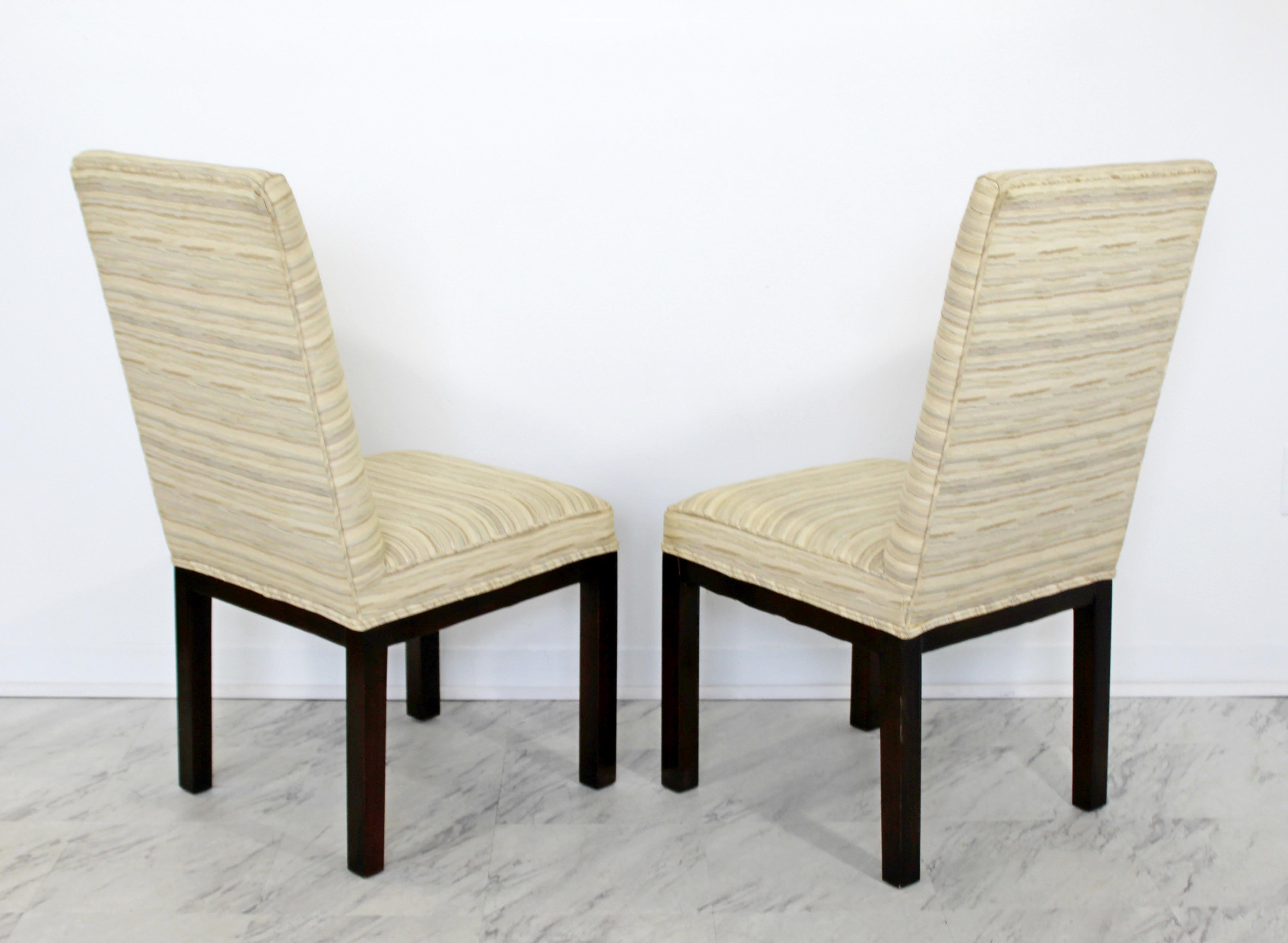 Mid-20th Century Mid-Century Modern John Widdicomb Set of 6 Parson Wood Dining Side Chairs, 1950s