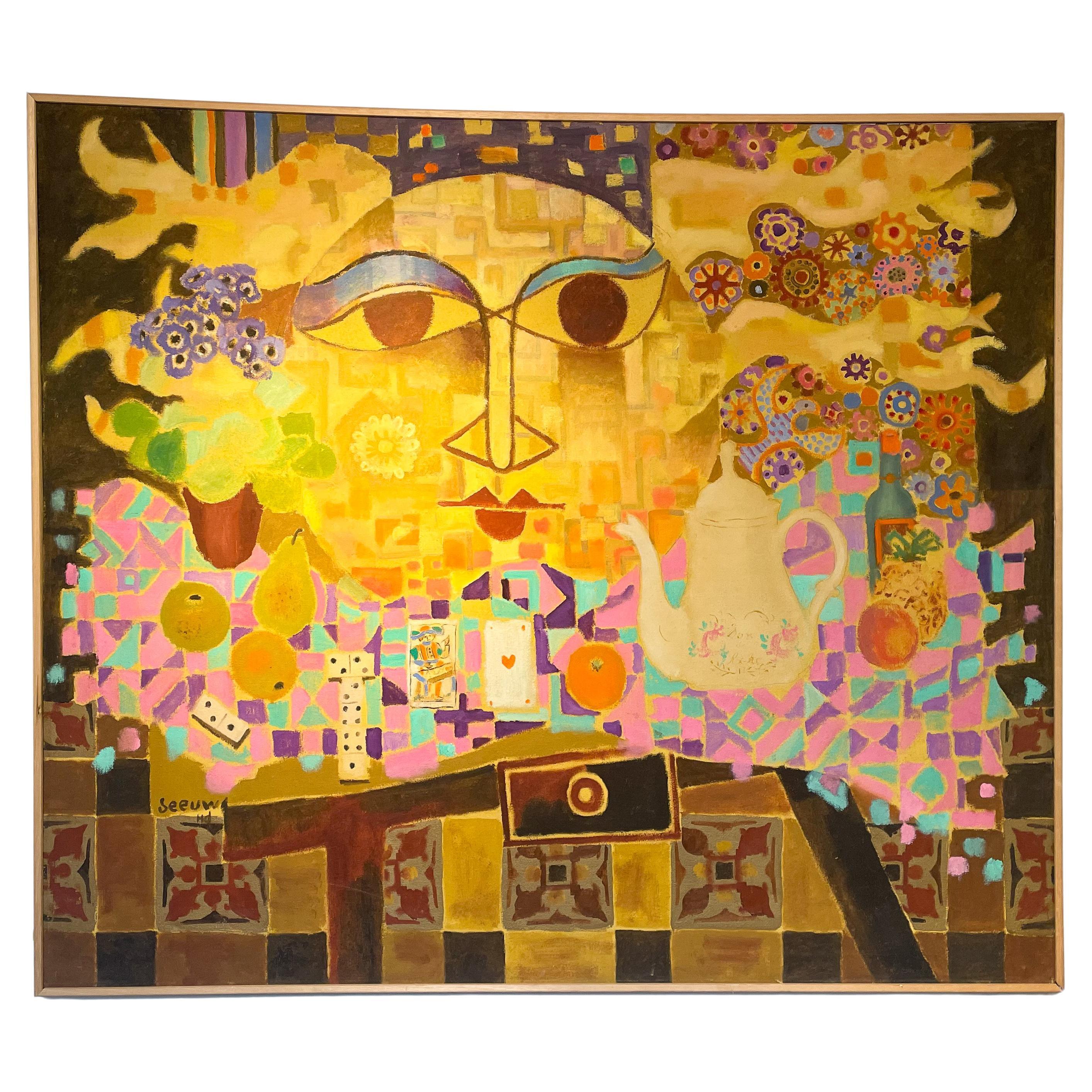 The Modernity Peinture au soleil de Jos Seeuws, Belgique, années 1970 en vente
