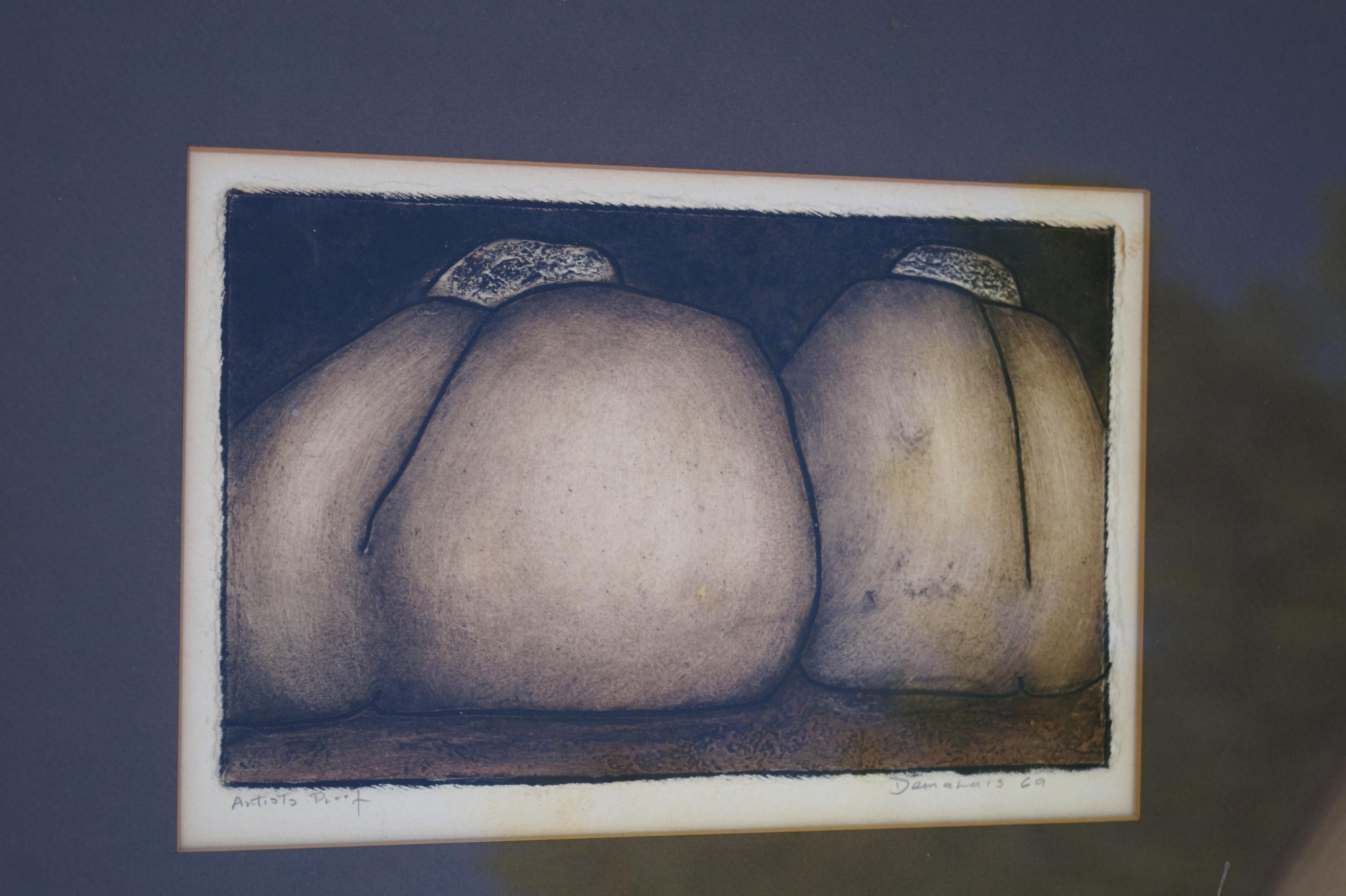 Metà XX secolo Set di acqueforti a prova d'artista e in edizione limitata di Joseph Demarais, Mid Century Modern in vendita
