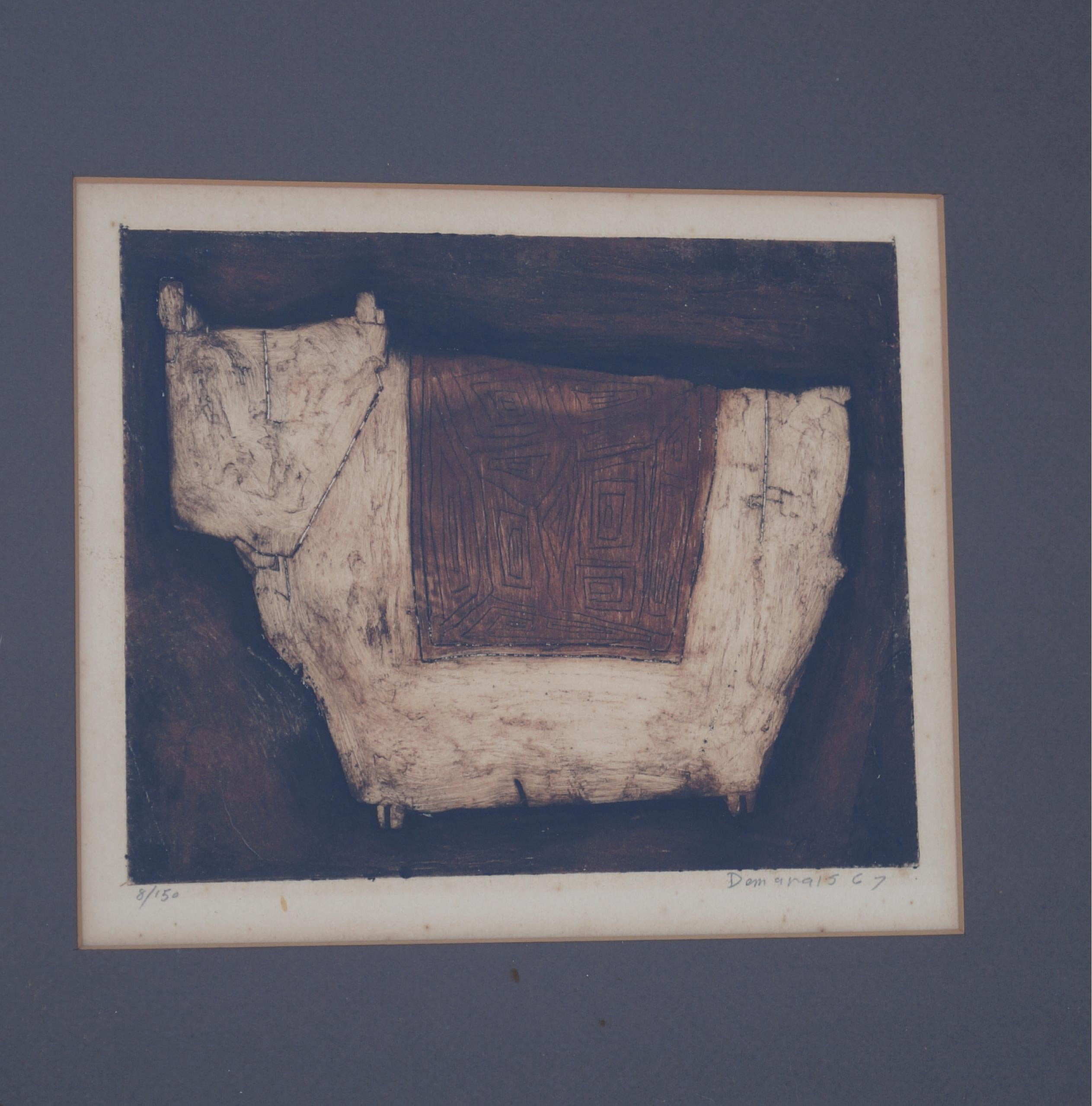 Carta Set di acqueforti a prova d'artista e in edizione limitata di Joseph Demarais, Mid Century Modern in vendita