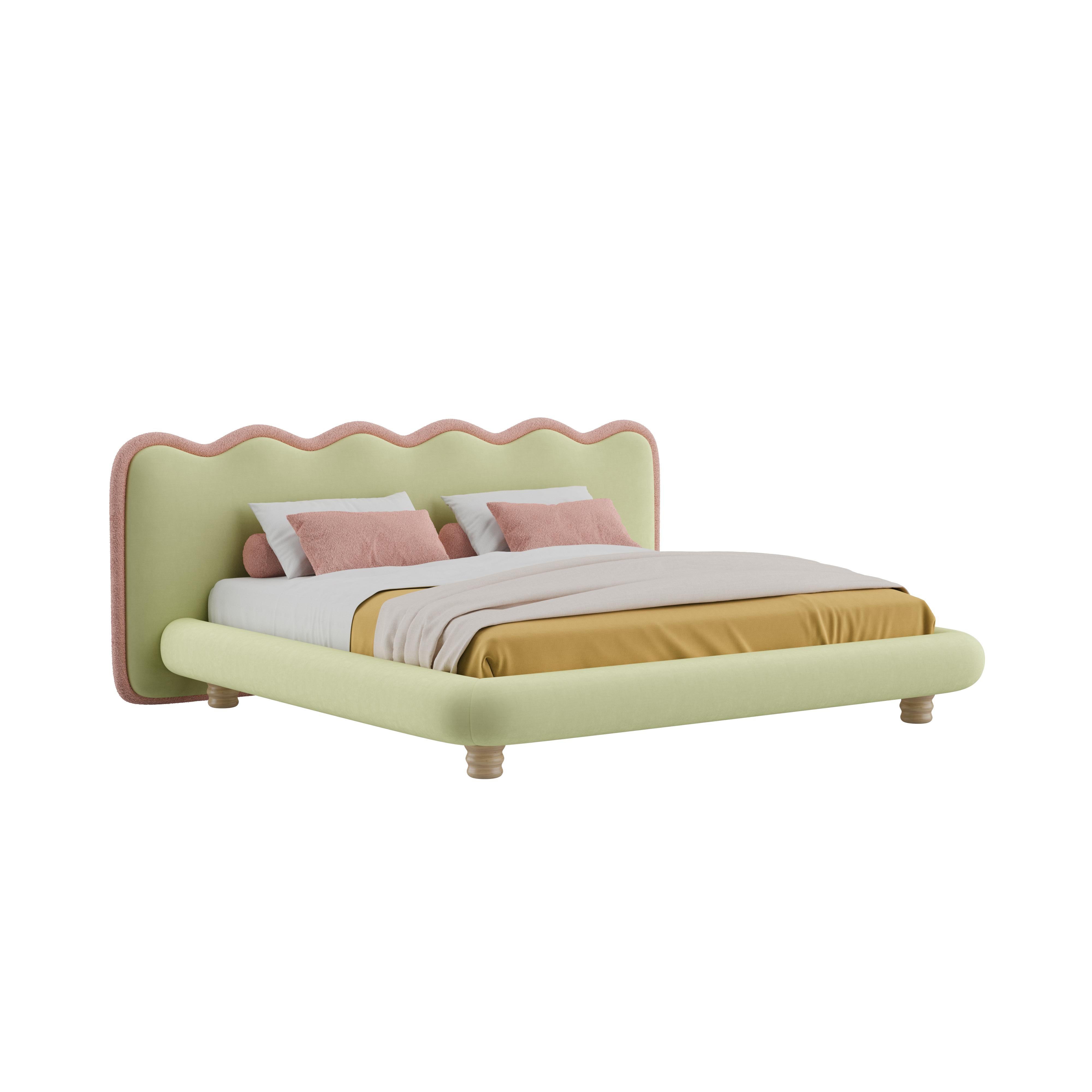 Mid-century Modern Judy Bed Designers Guild Handmade in Portugal by Ottiu In New Condition For Sale In RIO TINTO, PT