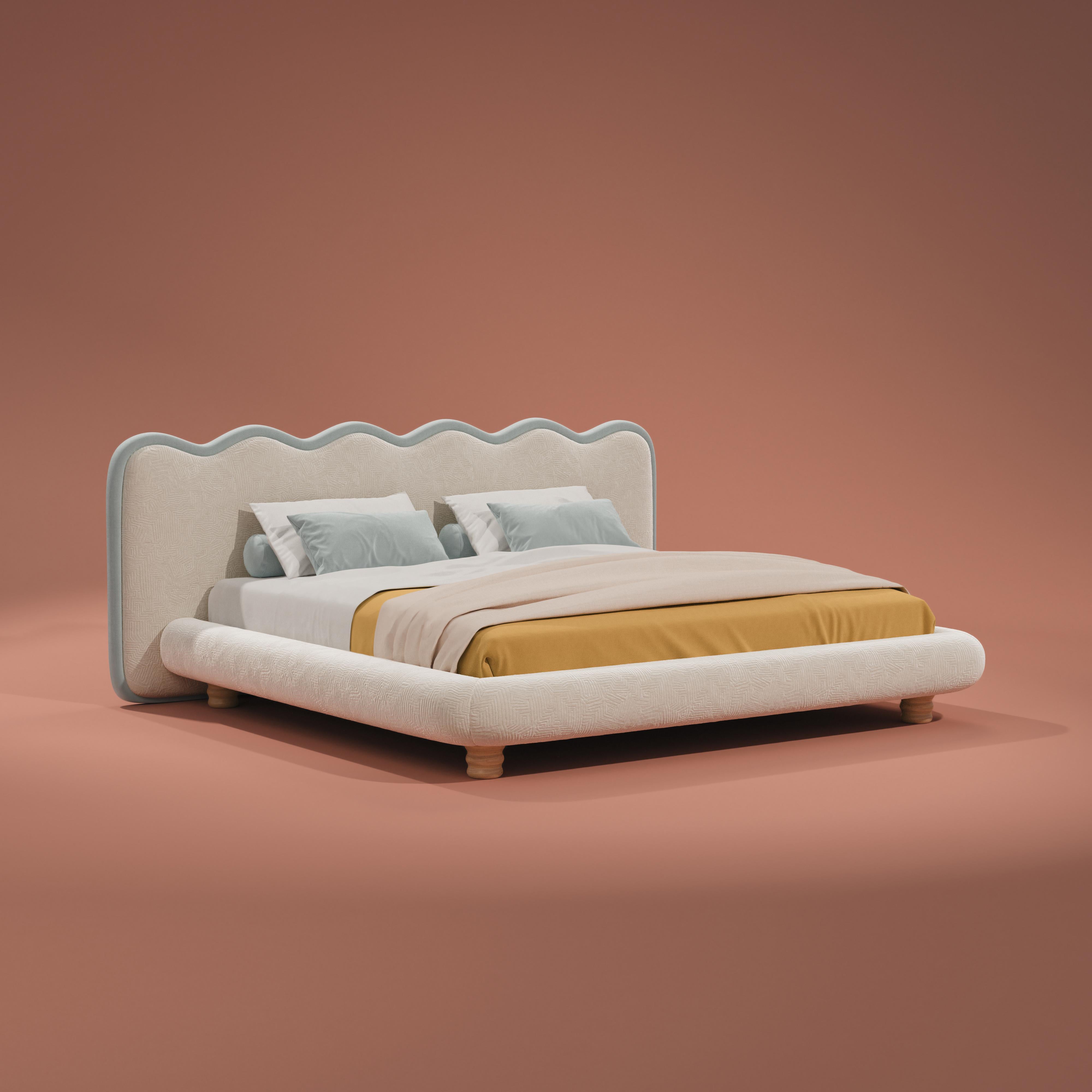 Mid-century Modern Judy Bed Designers Guild Handmade in Portugal by Ottiu For Sale 3