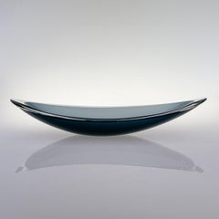 Mid Century Modern Kaj Franck, Artglass Object, "Lancet" Blue, Handblown, 1956