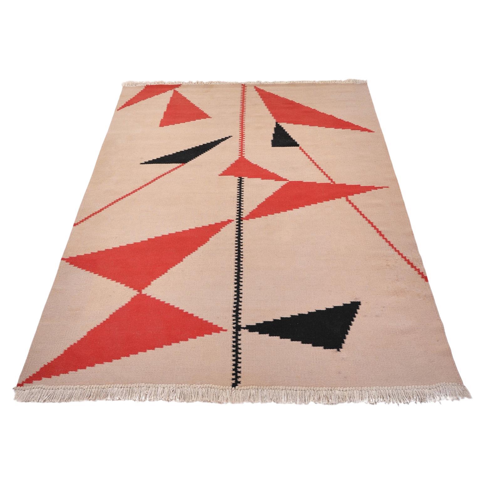 Modernist Rug by Eileen Gray for E1027 by Carpeticka, West Germany