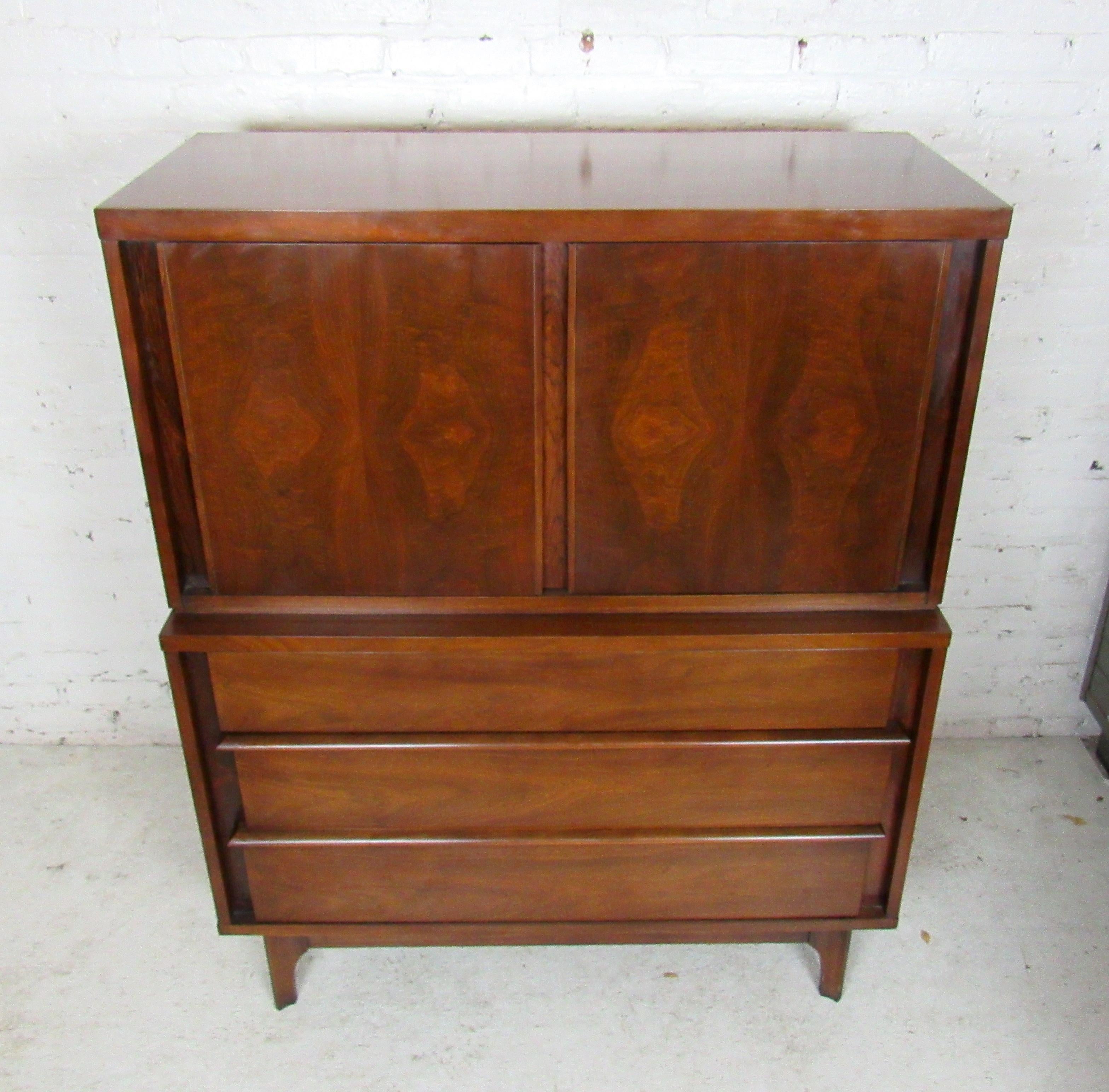 Walnut Mid-Century Modern Kent Coffey Dresser