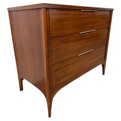 Mid-Century Modern Kent Coffey "Impact" Walnut Bachelor Chest