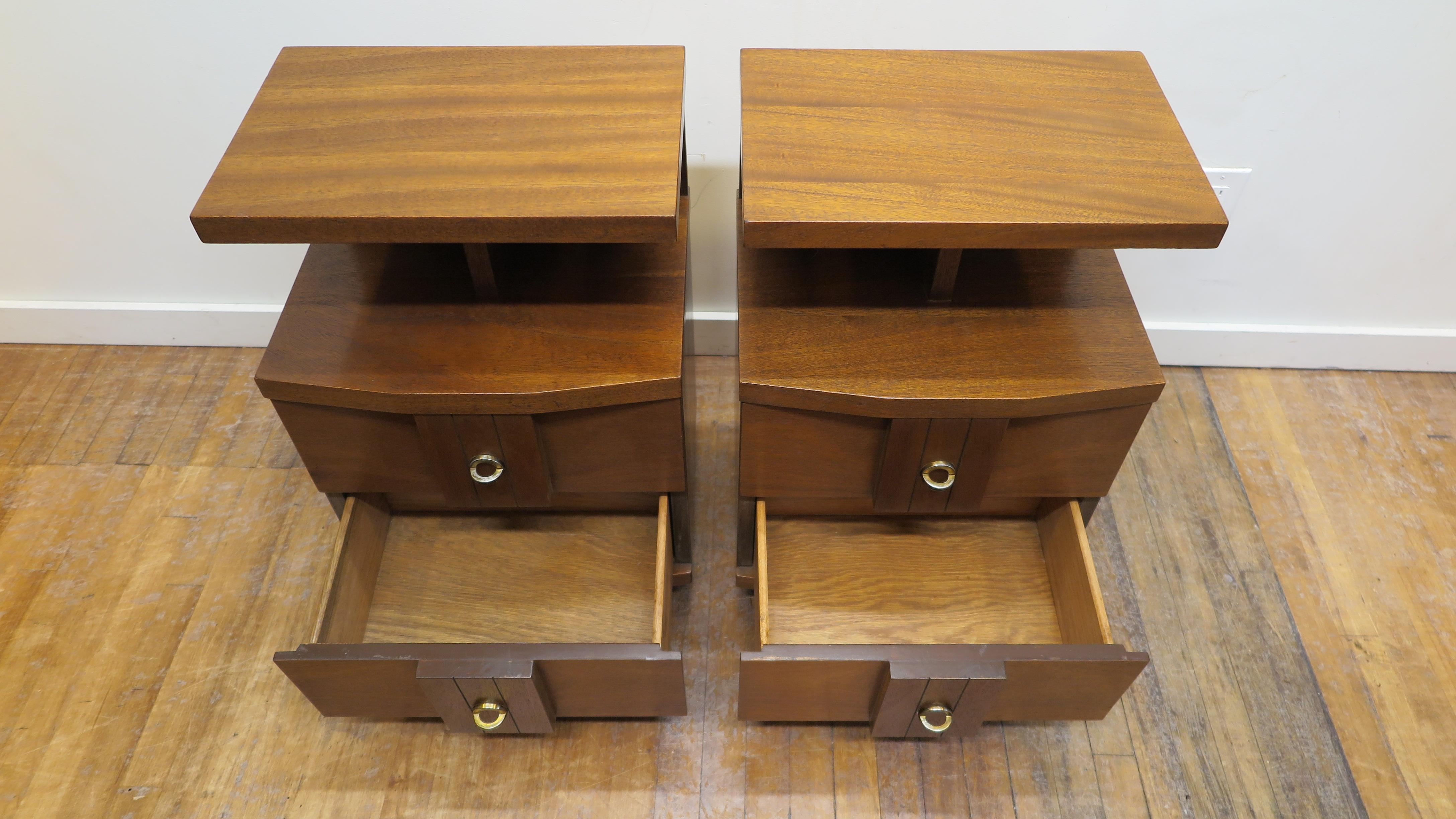 Mid-Century Modern Kent Coffey Night Stand Side Tables 3