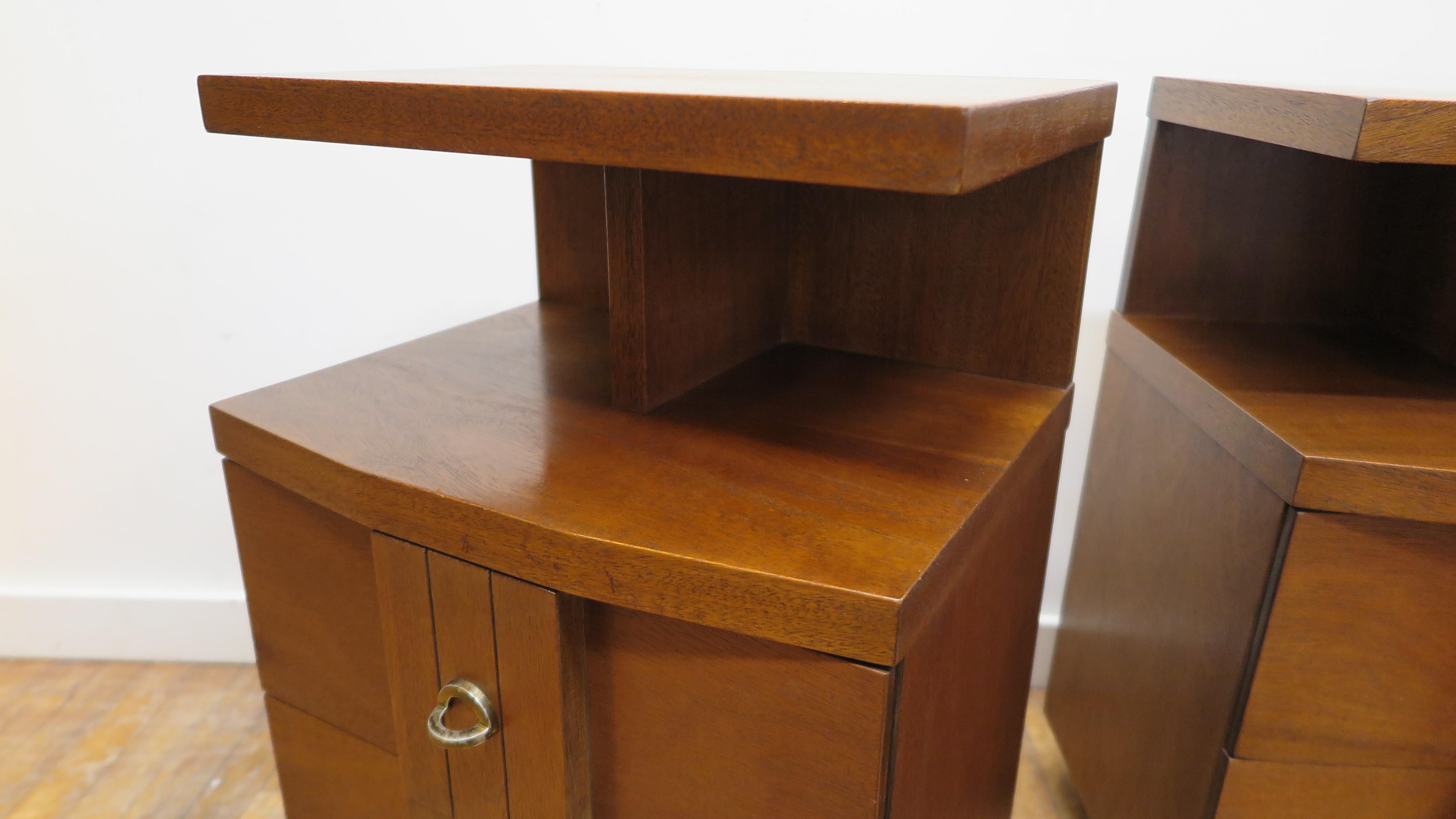 Mid-Century Modern Kent Coffey Night Stand Side Tables 1