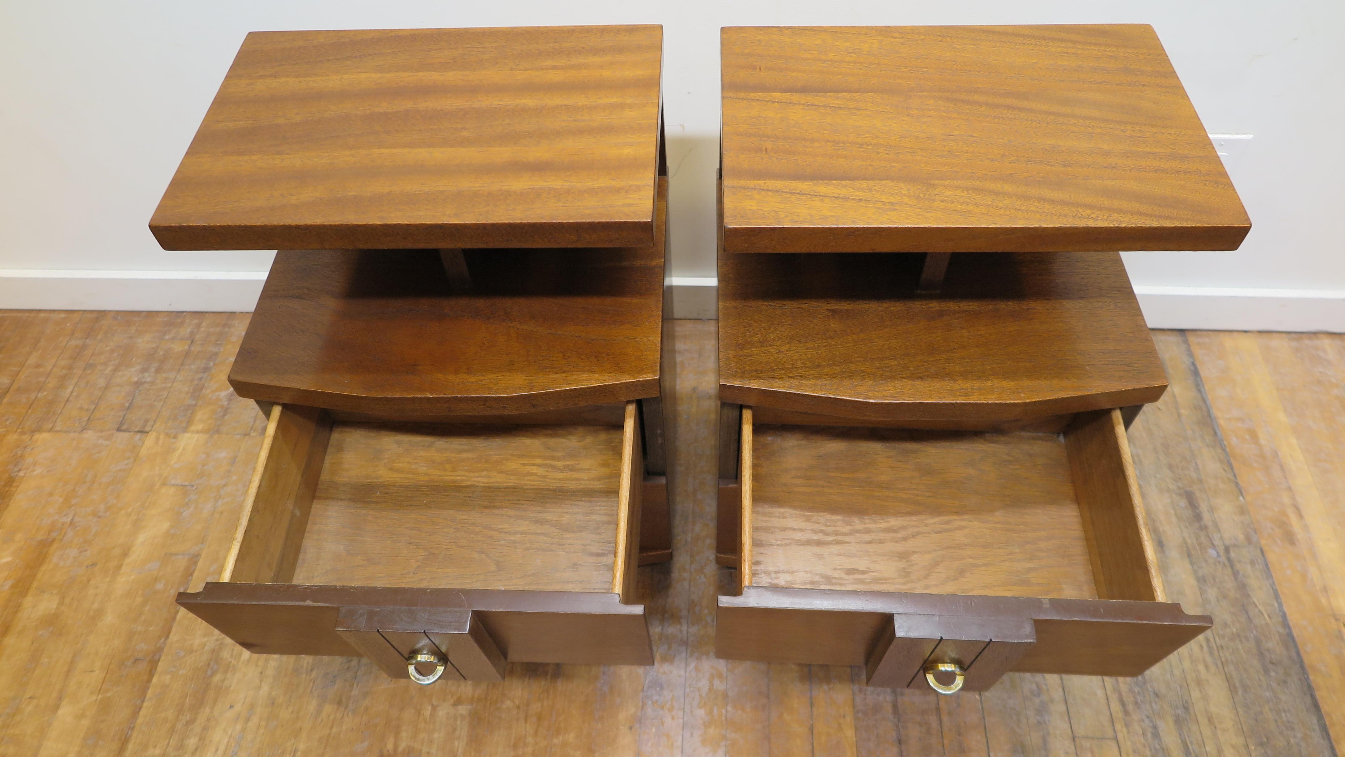 Mid-Century Modern Kent Coffey Night Stand Side Tables 2