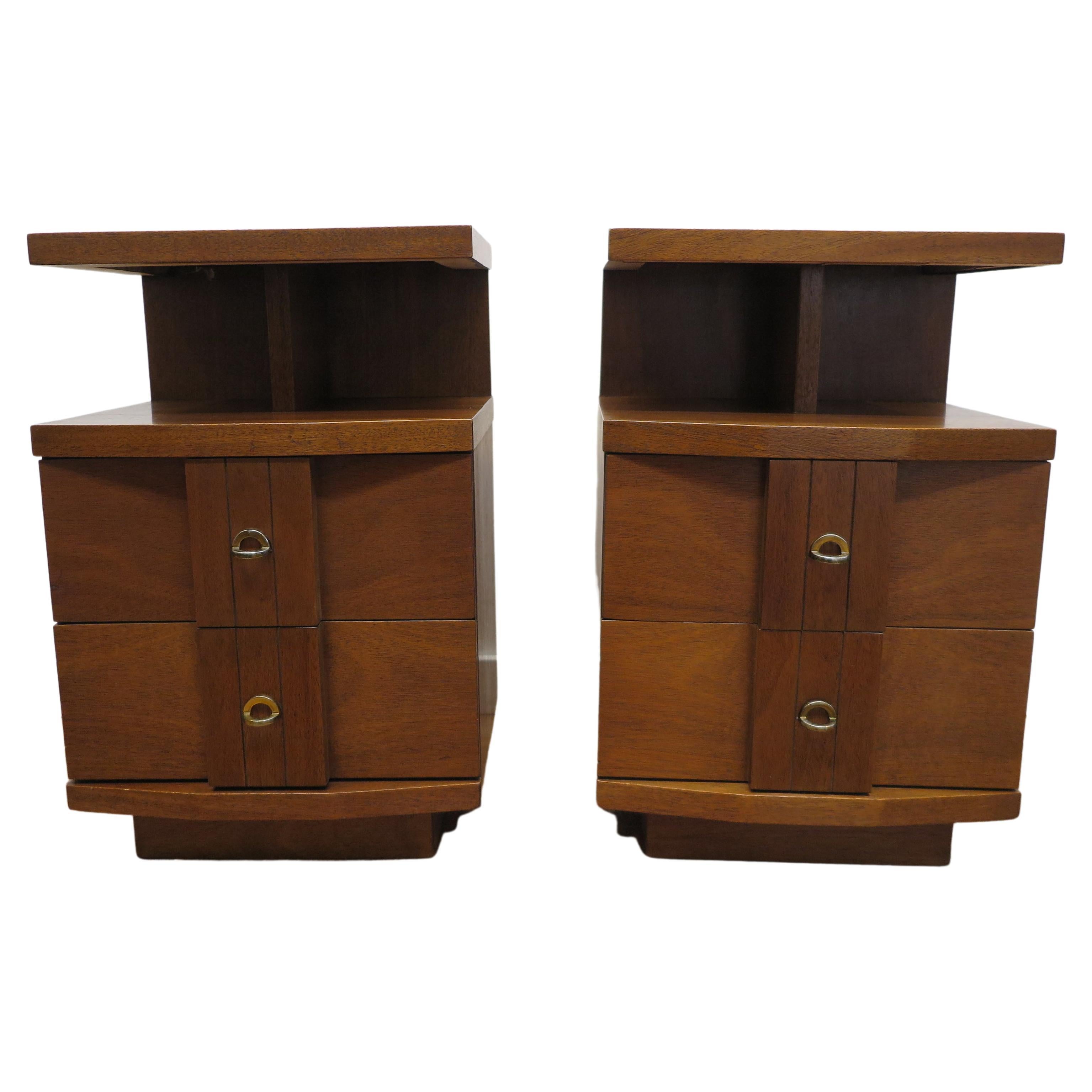 Mid-Century Modern Kent Coffey Night Stand Side Tables
