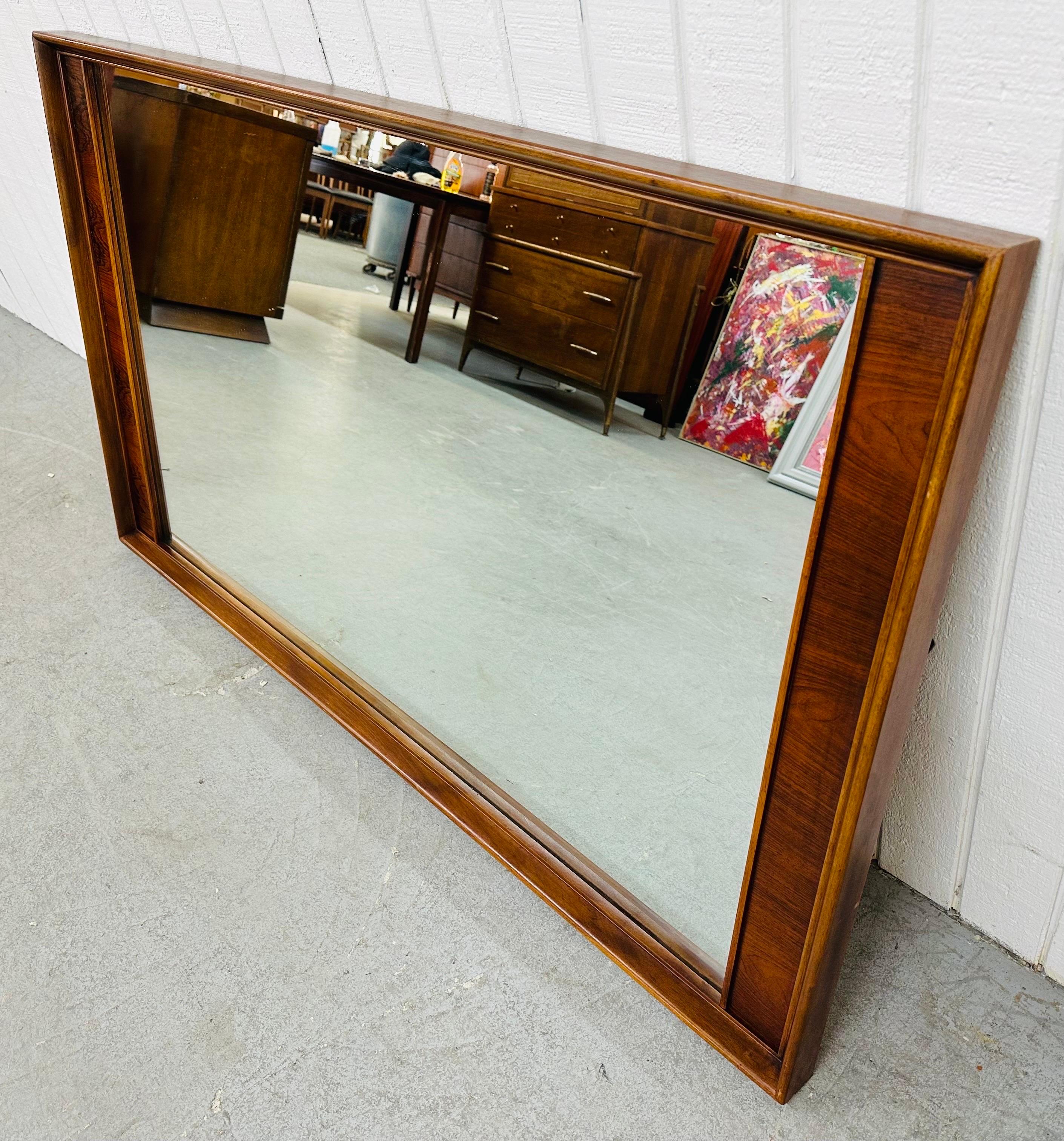 American Mid-Century Modern Kent Coffey Perspecta Large Wall Mirror For Sale