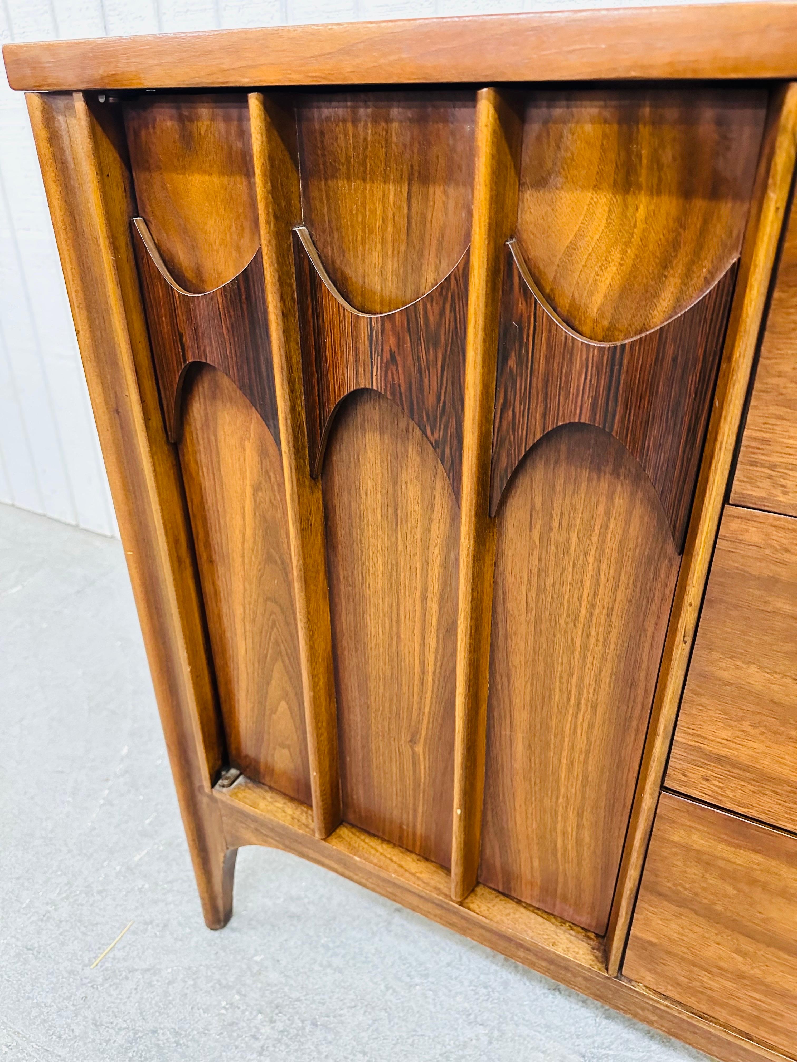 Mid-Century Modern Kent Coffey Perspecta Walnut 12-Drawer Dresser 1