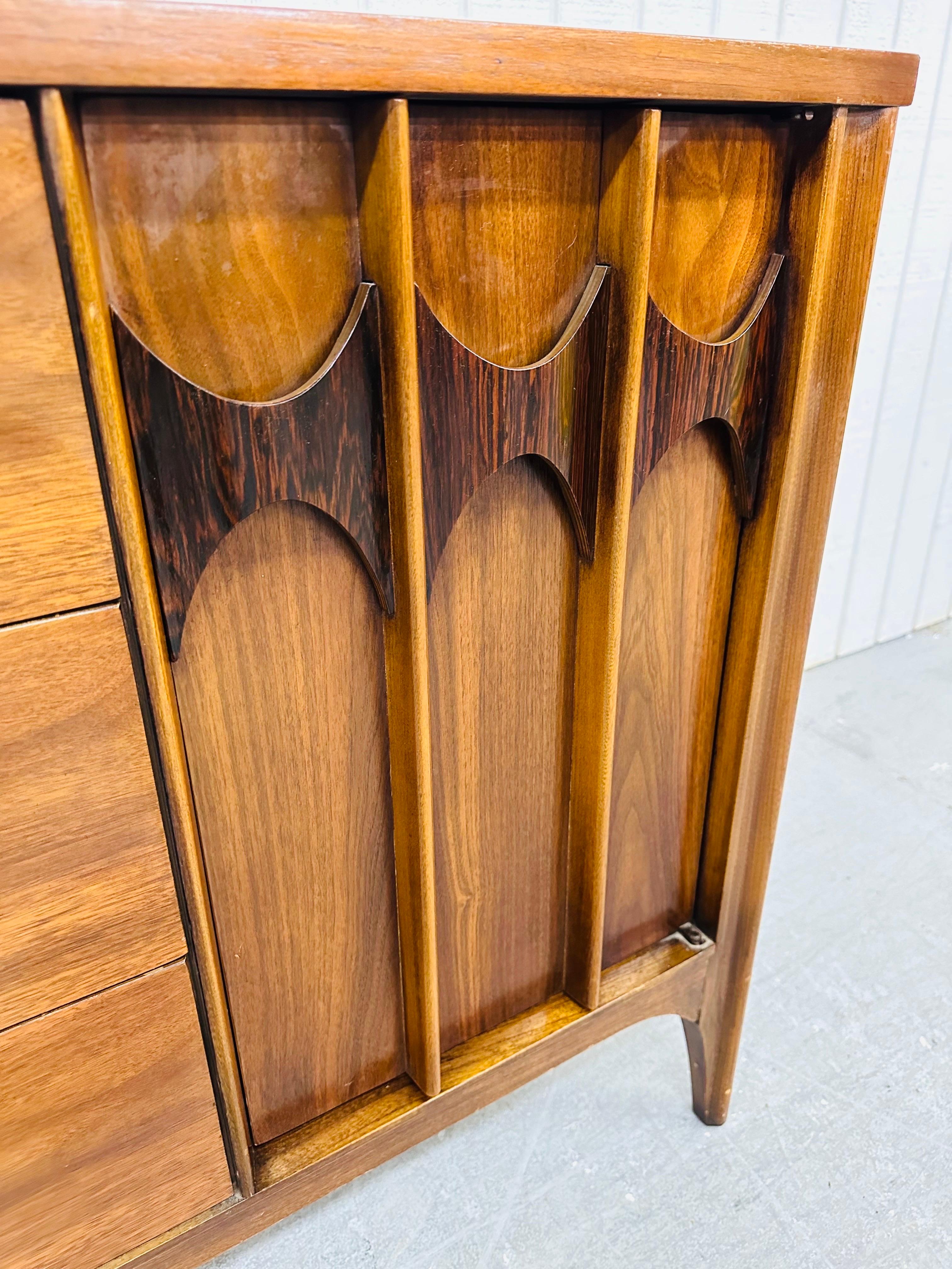 Mid-Century Modern Kent Coffey Perspecta Walnut 12-Drawer Dresser 3