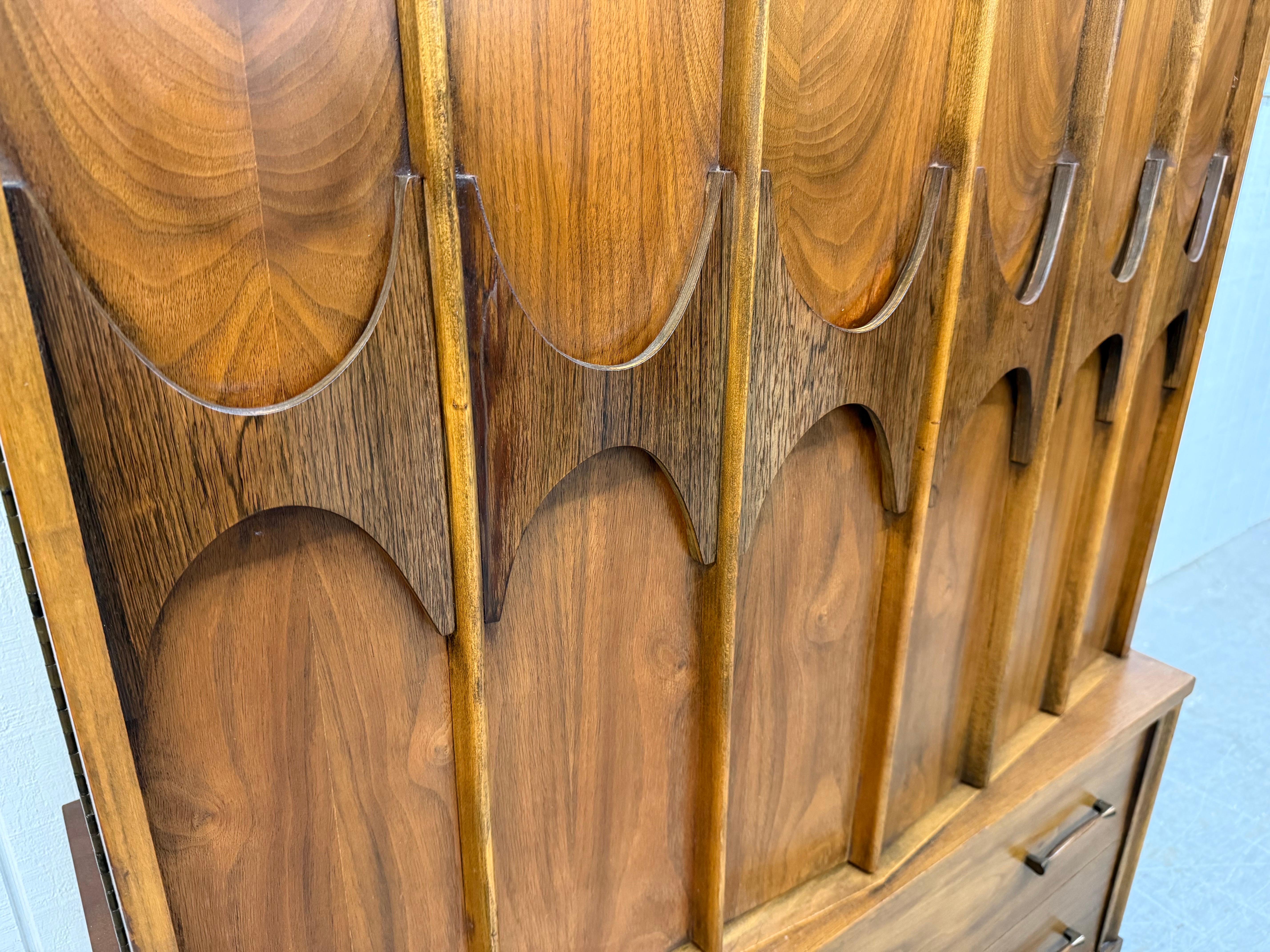 Mid-Century Modern Kent Coffey Perspecta Walnut Armoire For Sale 3
