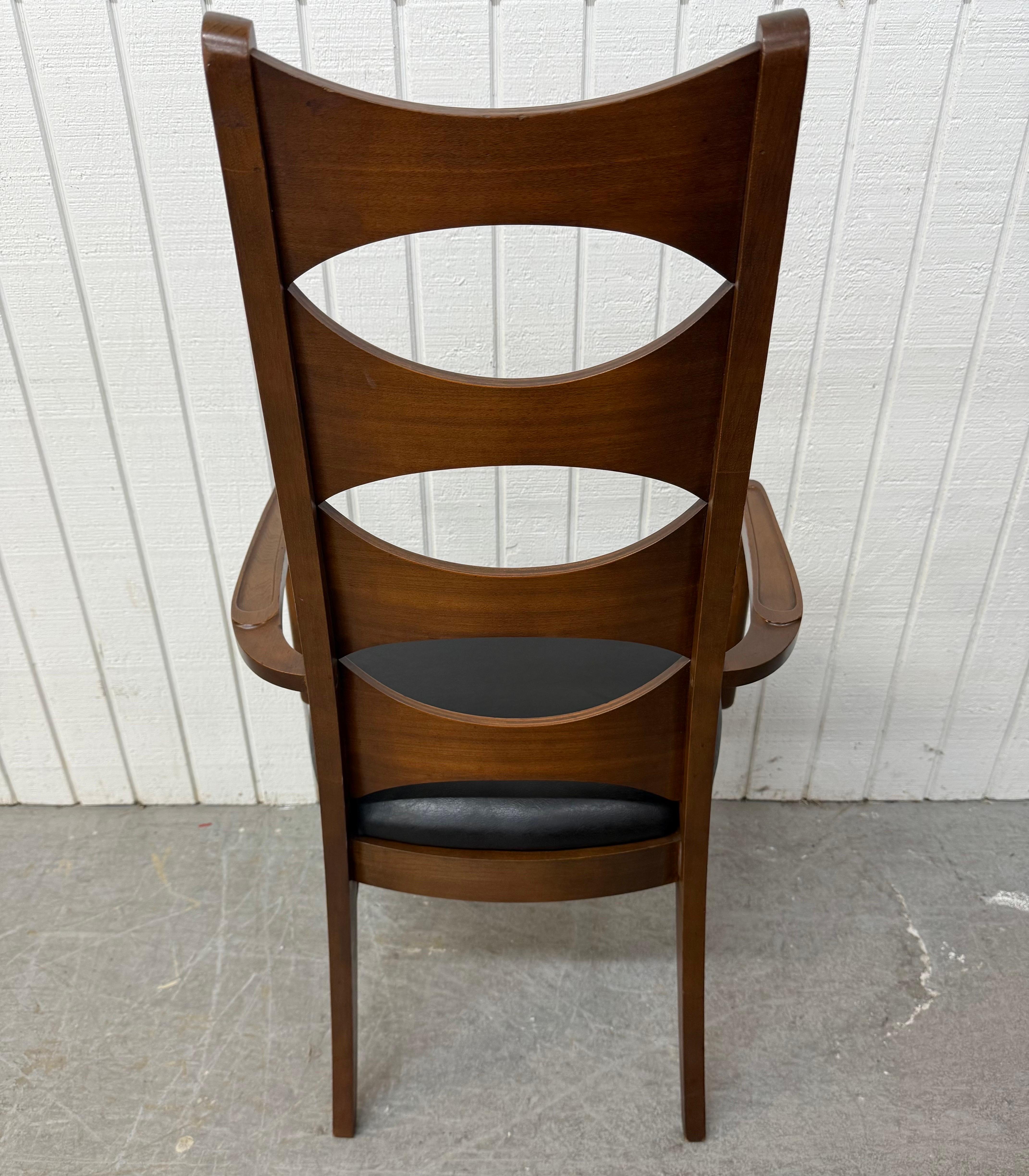 20ième siècle Chaises de salle à manger Kent Coffey Perspecta en noyer Catseye - Lot de 6 en vente