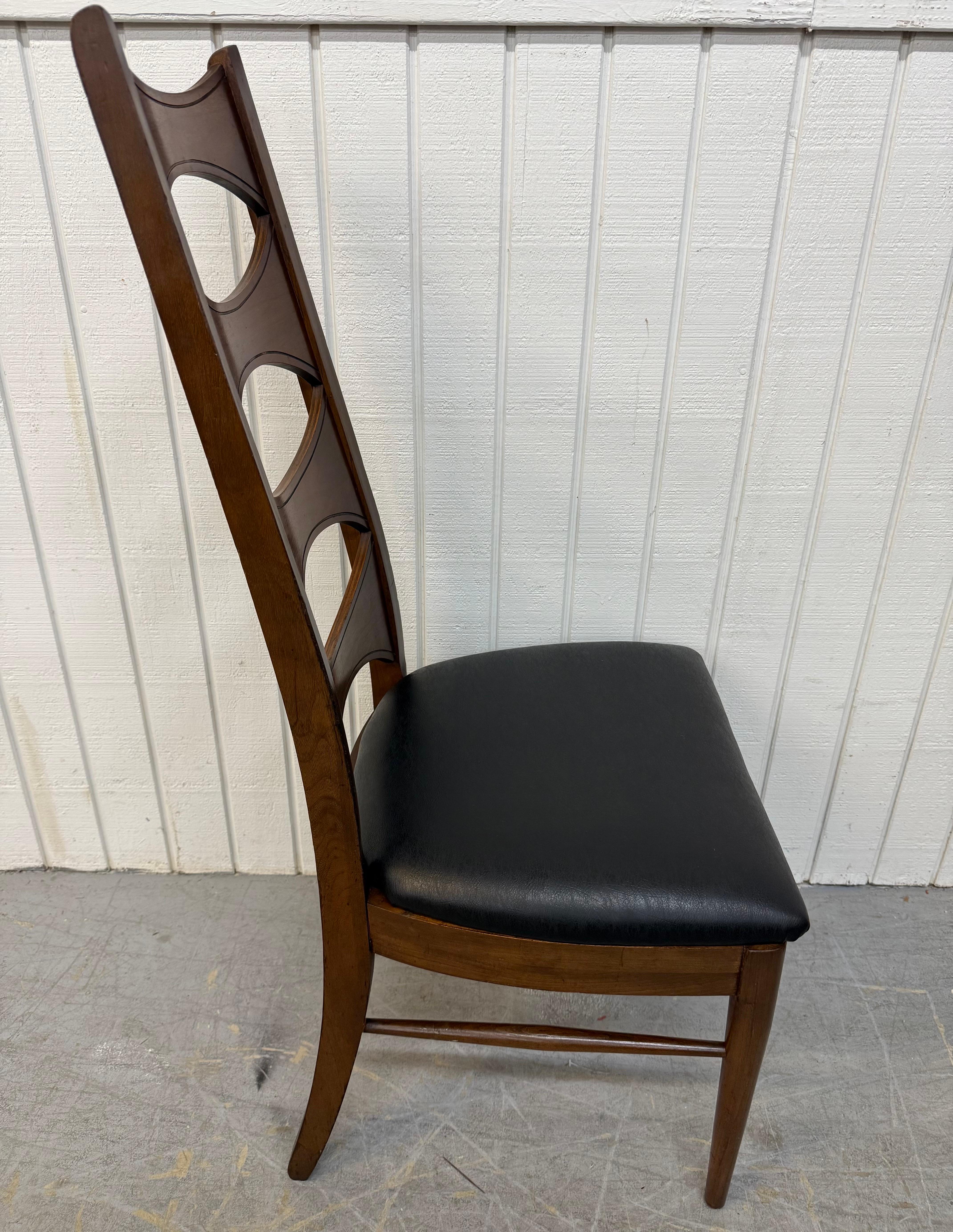 Chaises de salle à manger Kent Coffey Perspecta en noyer Catseye - Lot de 6 en vente 1