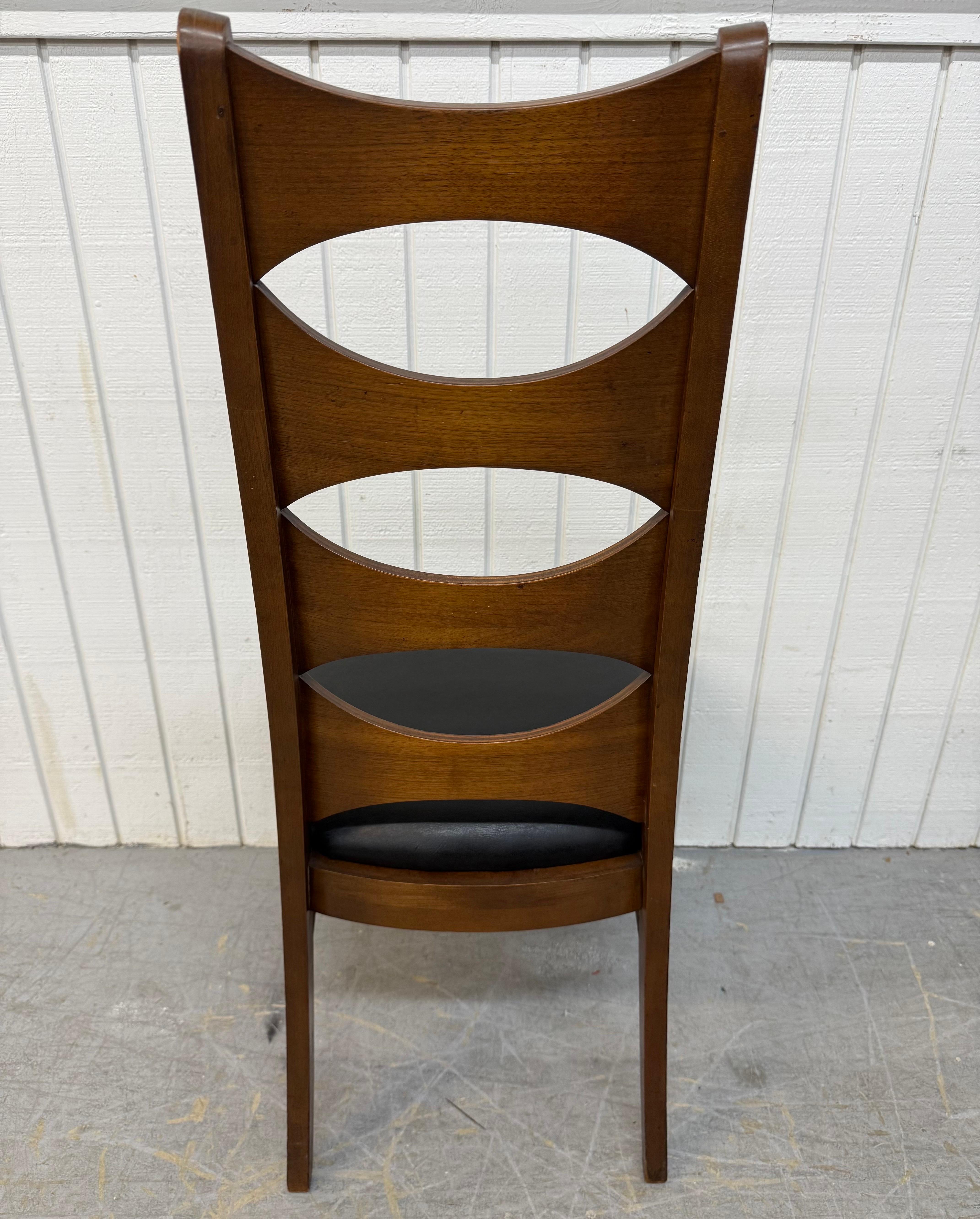 Chaises de salle à manger Kent Coffey Perspecta en noyer Catseye - Lot de 6 en vente 2