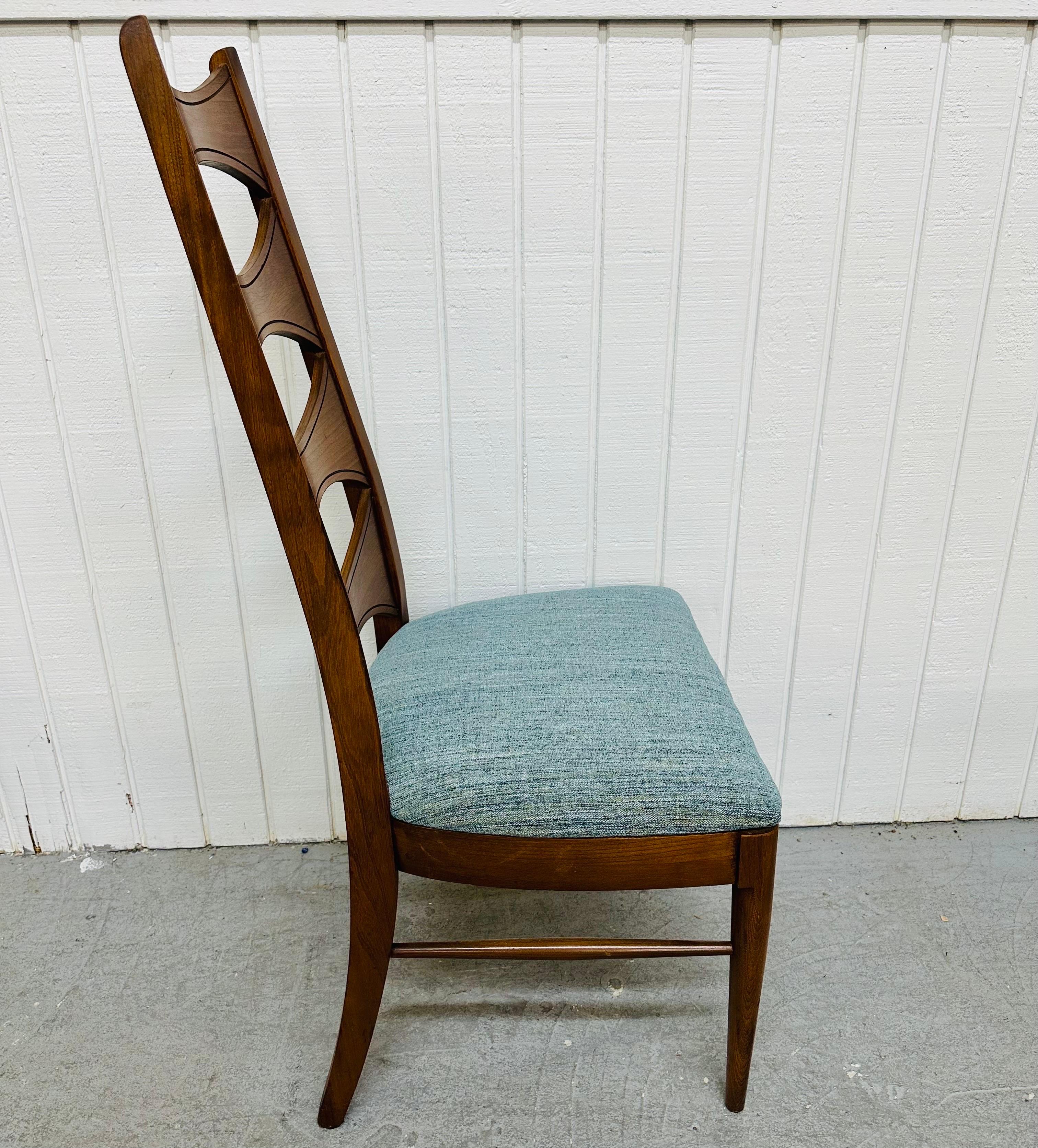 Mid-Century Modern Kent Coffey Perspecta Walnut Dining Chairs - Set of 6 2