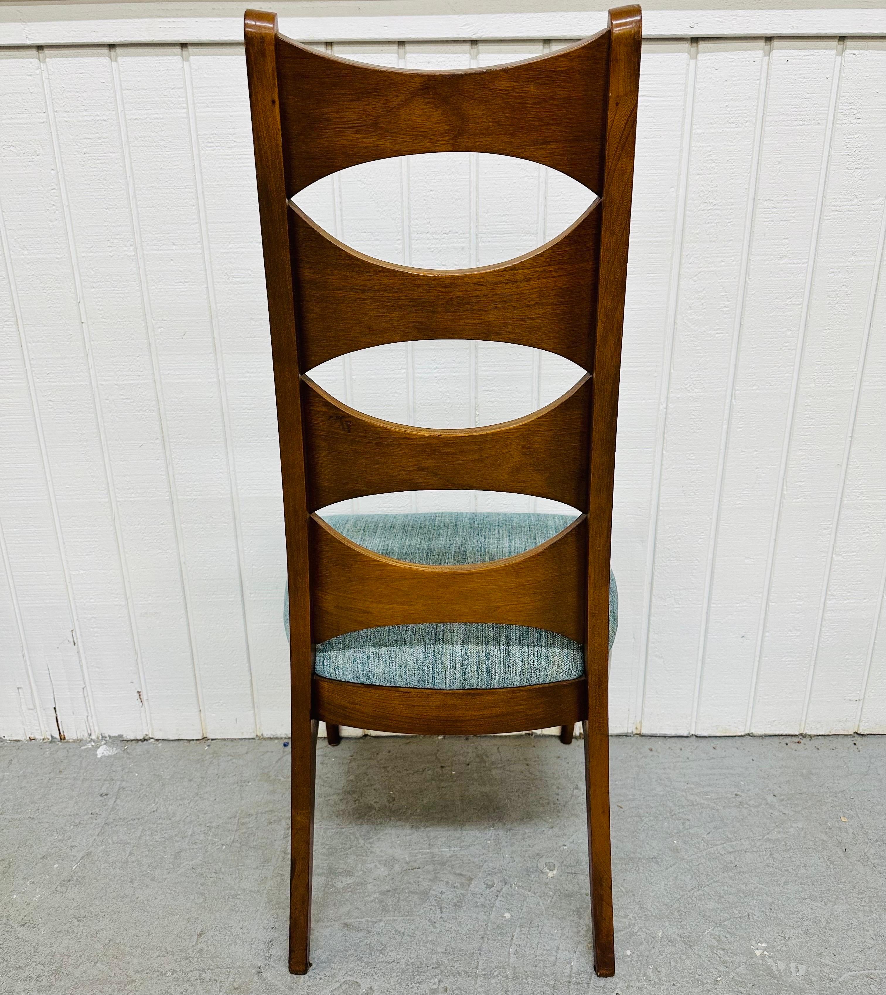 Mid-Century Modern Kent Coffey Perspecta Walnut Dining Chairs - Set of 6 3