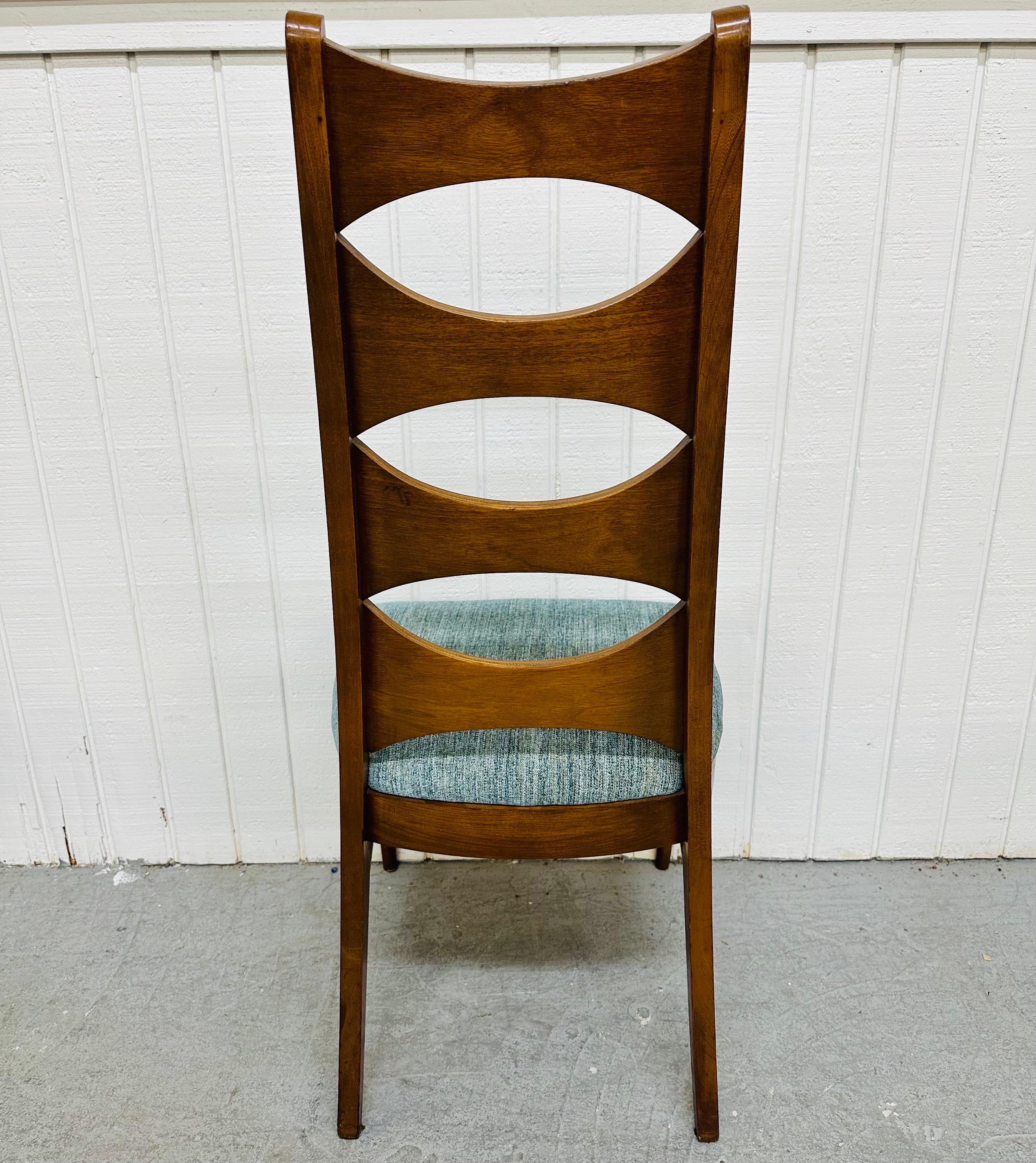 Mid-Century Modern Kent Coffey Perspecta Walnut Dining Chairs - Set of 6 2