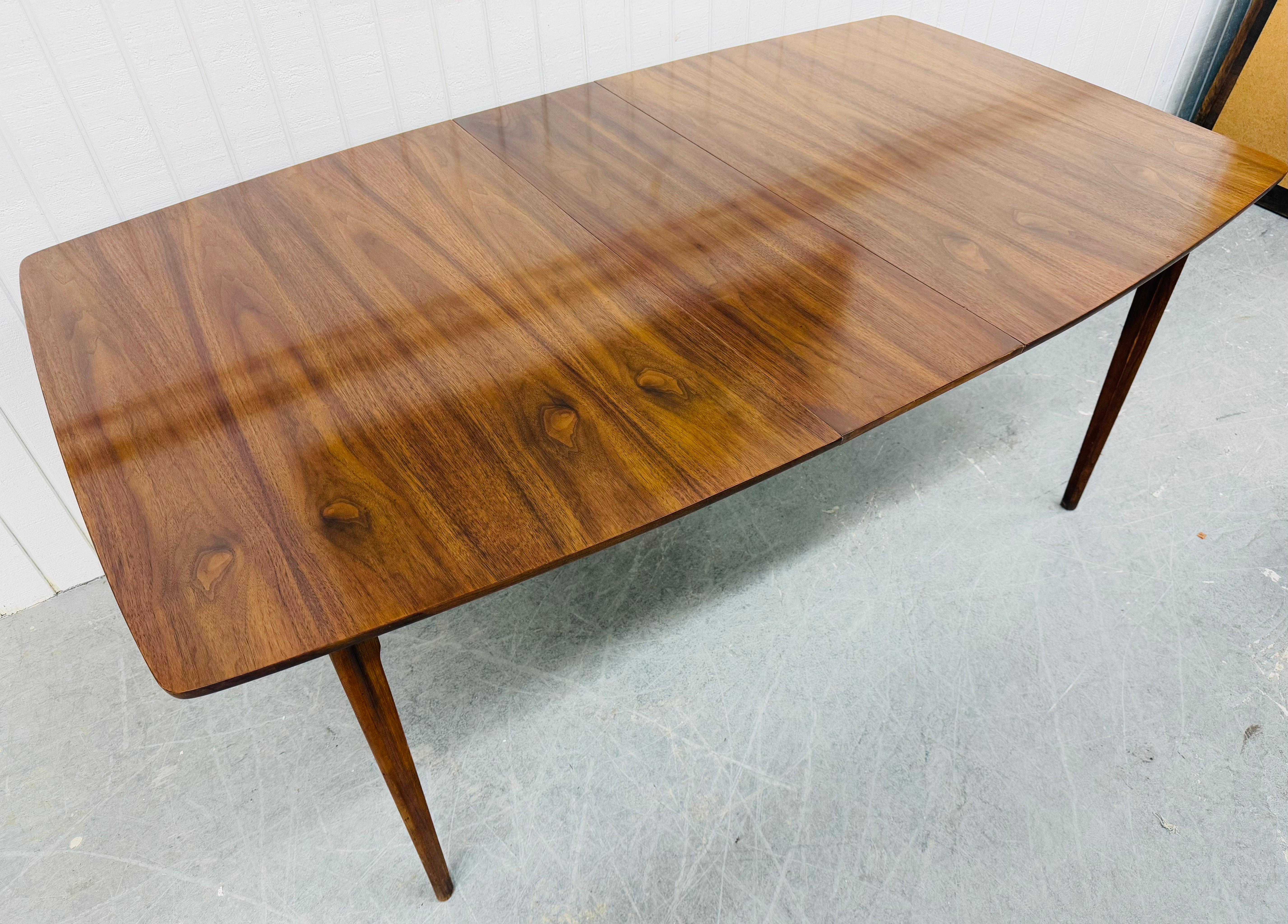 20th Century Mid-Century Modern Kent Coffey Perspecta Walnut Dining Table