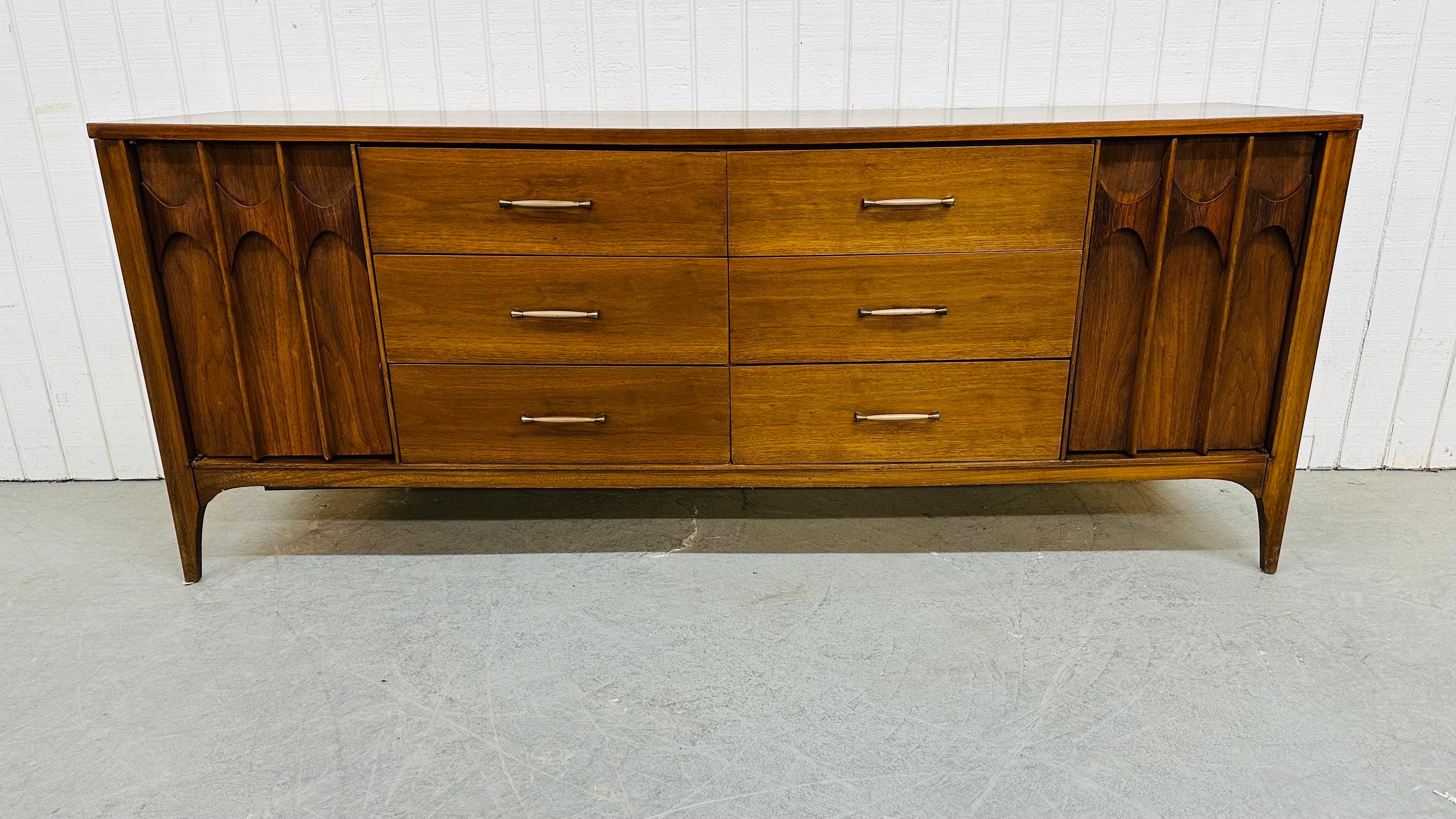 American Mid-Century Modern Kent Coffey Perspecta Walnut Dresser