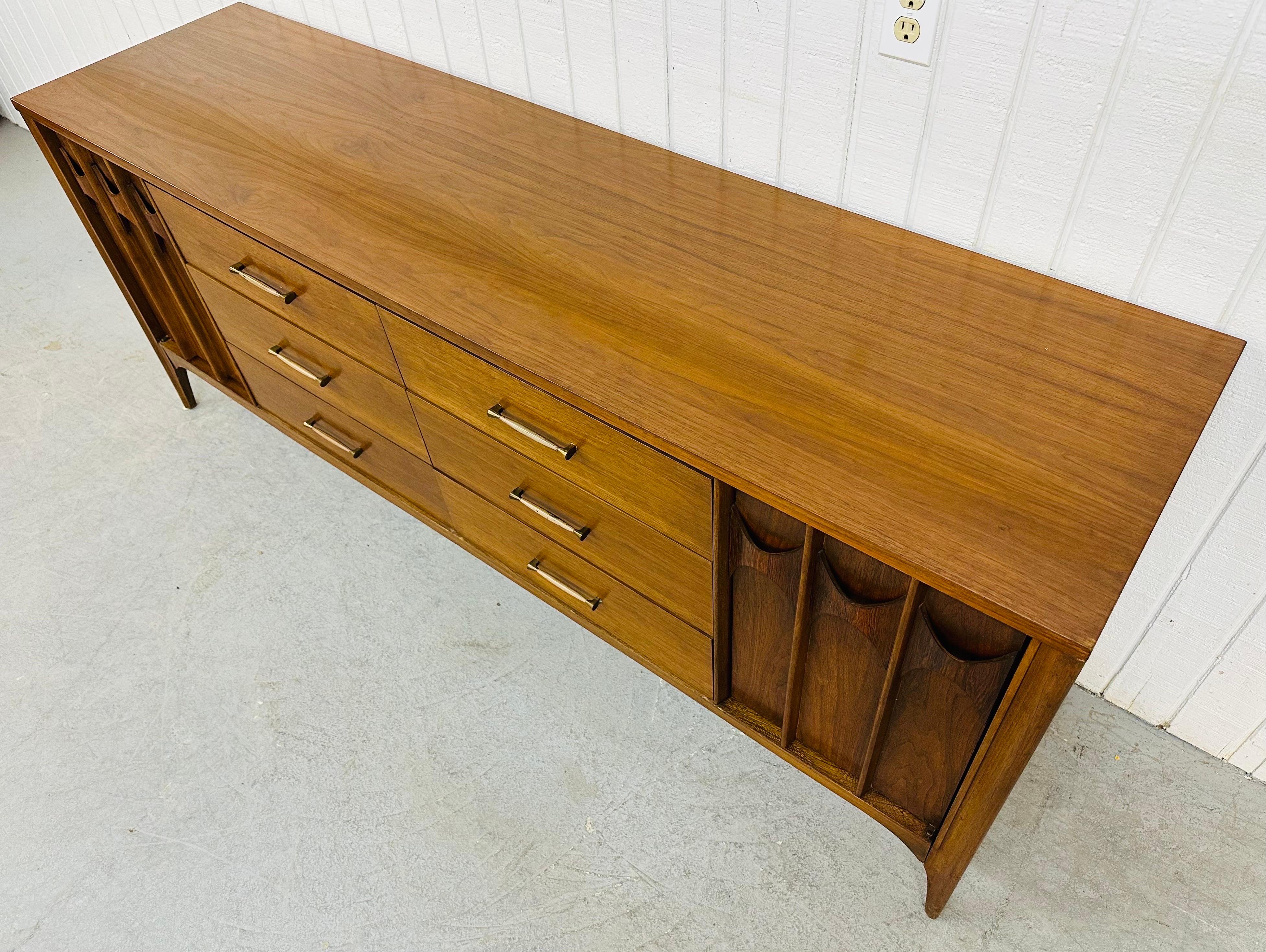 20th Century Mid-Century Modern Kent Coffey Perspecta Walnut Dresser