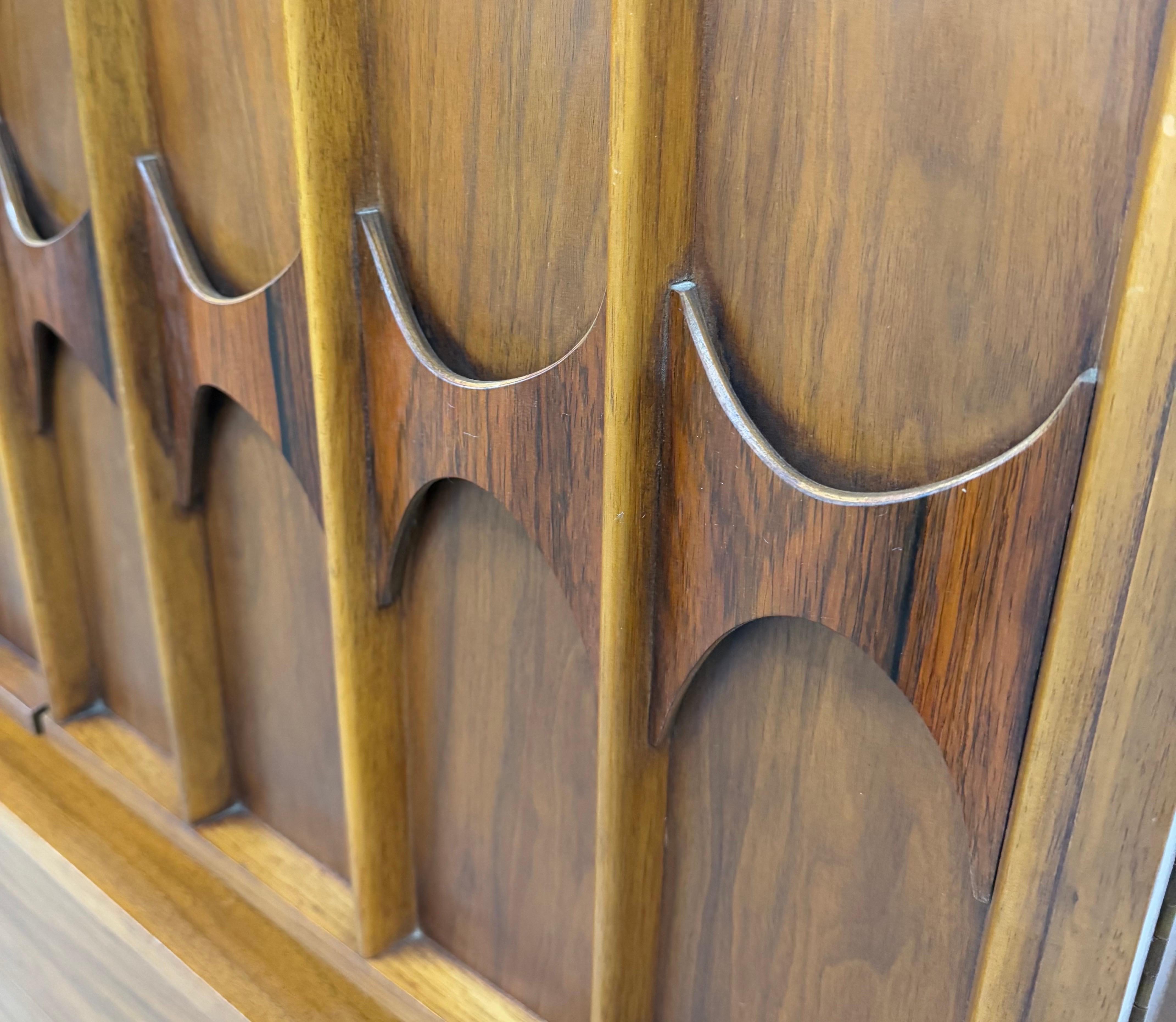Mid-Century Modern Kent Coffey Perspecta Walnut High Chest 4
