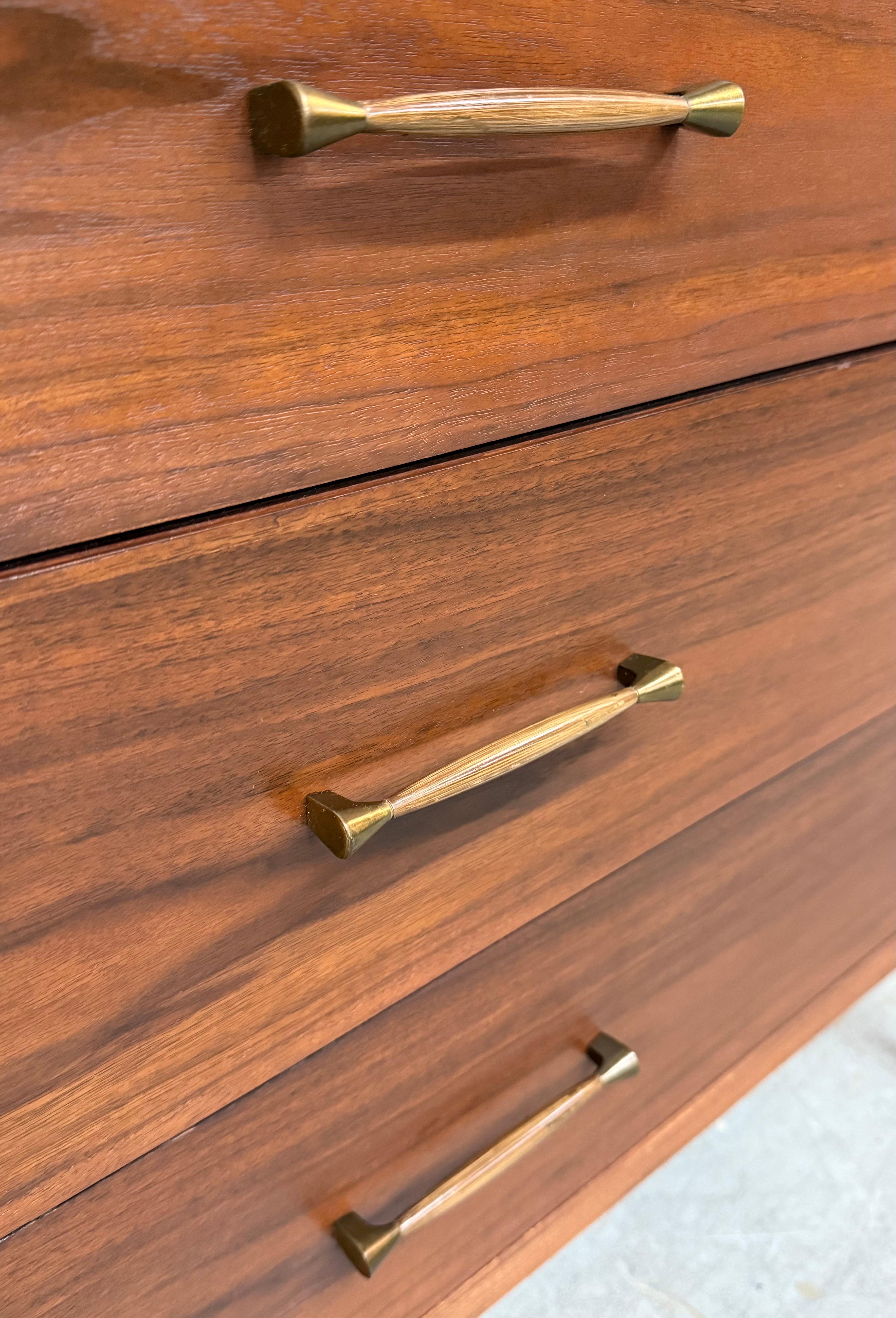 Mid-Century Modern Kent Coffey Perspecta Walnut High Chest For Sale 5