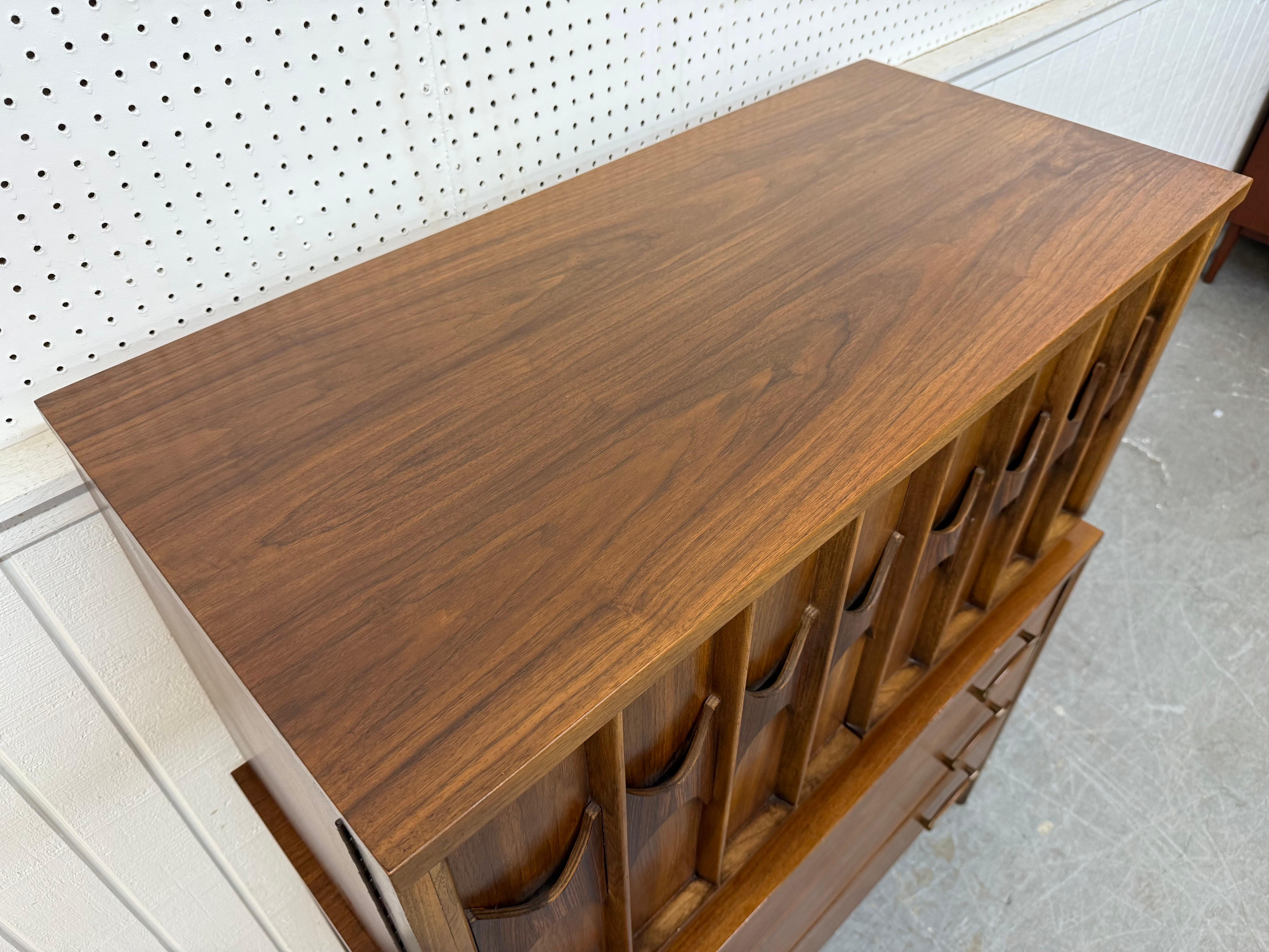Mid-20th Century Mid-Century Modern Kent Coffey Perspecta Walnut High Chest For Sale