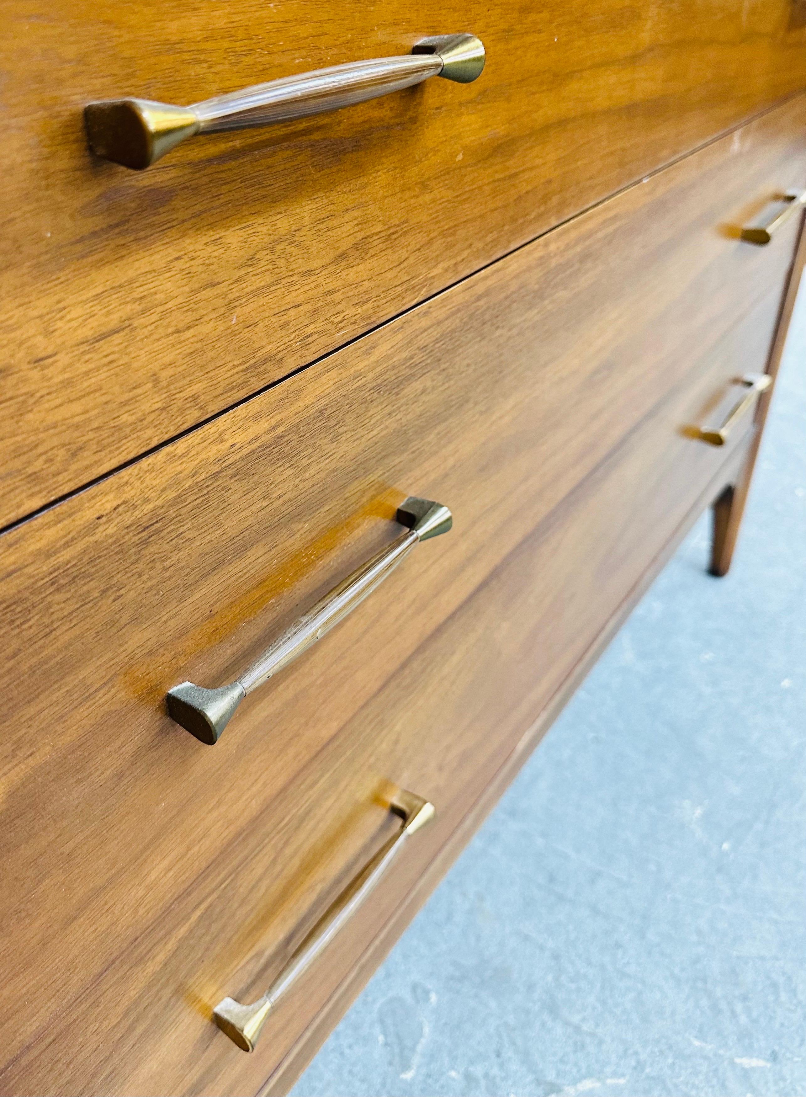 Mid-Century Modern Kent Coffey Perspecta Walnut High Chest 2