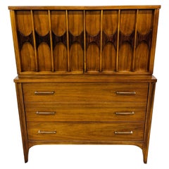 Mid-Century Modern Kent Coffey Perspecta Walnut High Chest