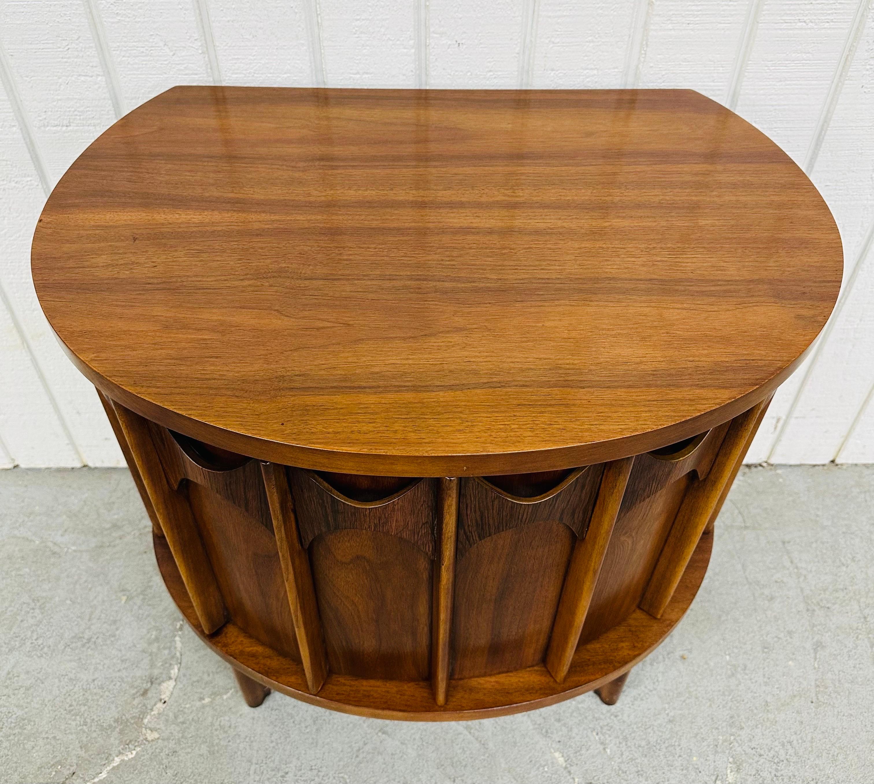 20th Century Mid-Century Modern Kent Coffey Perspecta Walnut Nightstands - Set of 2