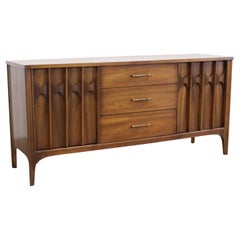 Mid-Century Modern Kent Coffey 'Perspecta' Walnut Rosewood Credenza