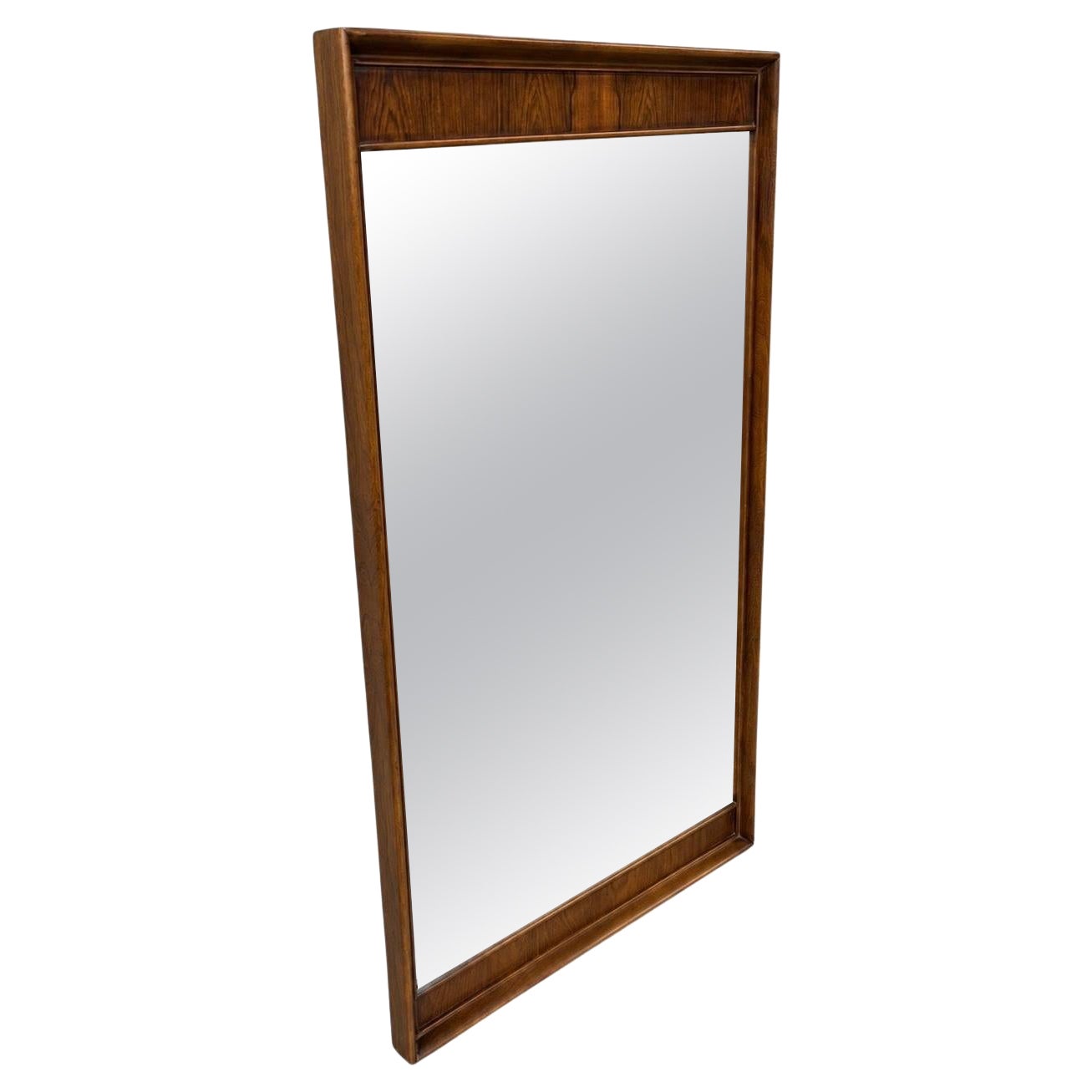 Miroir en noyer et palissandre Kent Coffey, moderne du milieu du siècle dernier