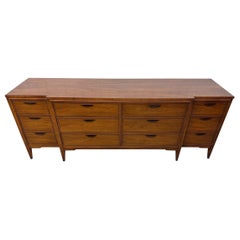 Mid-Century Modern Kent Coffey Tempo 12-Drawer Walnut Dresser