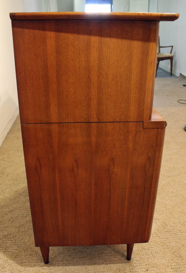Mid Century Modern Kent Coffey The Foreteller Walnut Tall Chest
